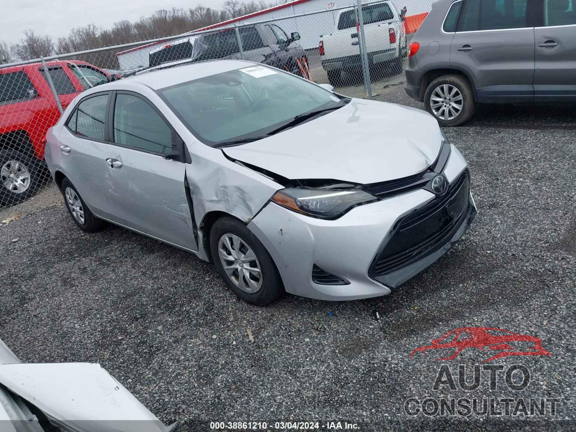 TOYOTA COROLLA 2018 - 2T1BURHE3JC016945