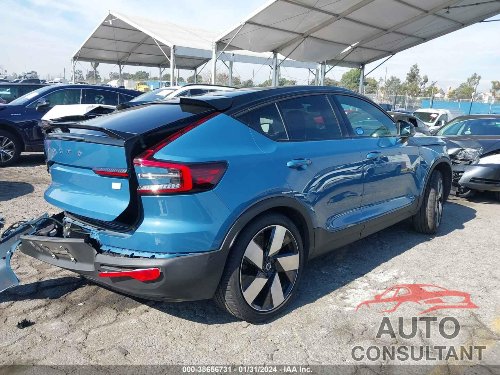 VOLVO C40 RECHARGE PURE ELECTRIC 2022 - YV4ED3GBXN2000387