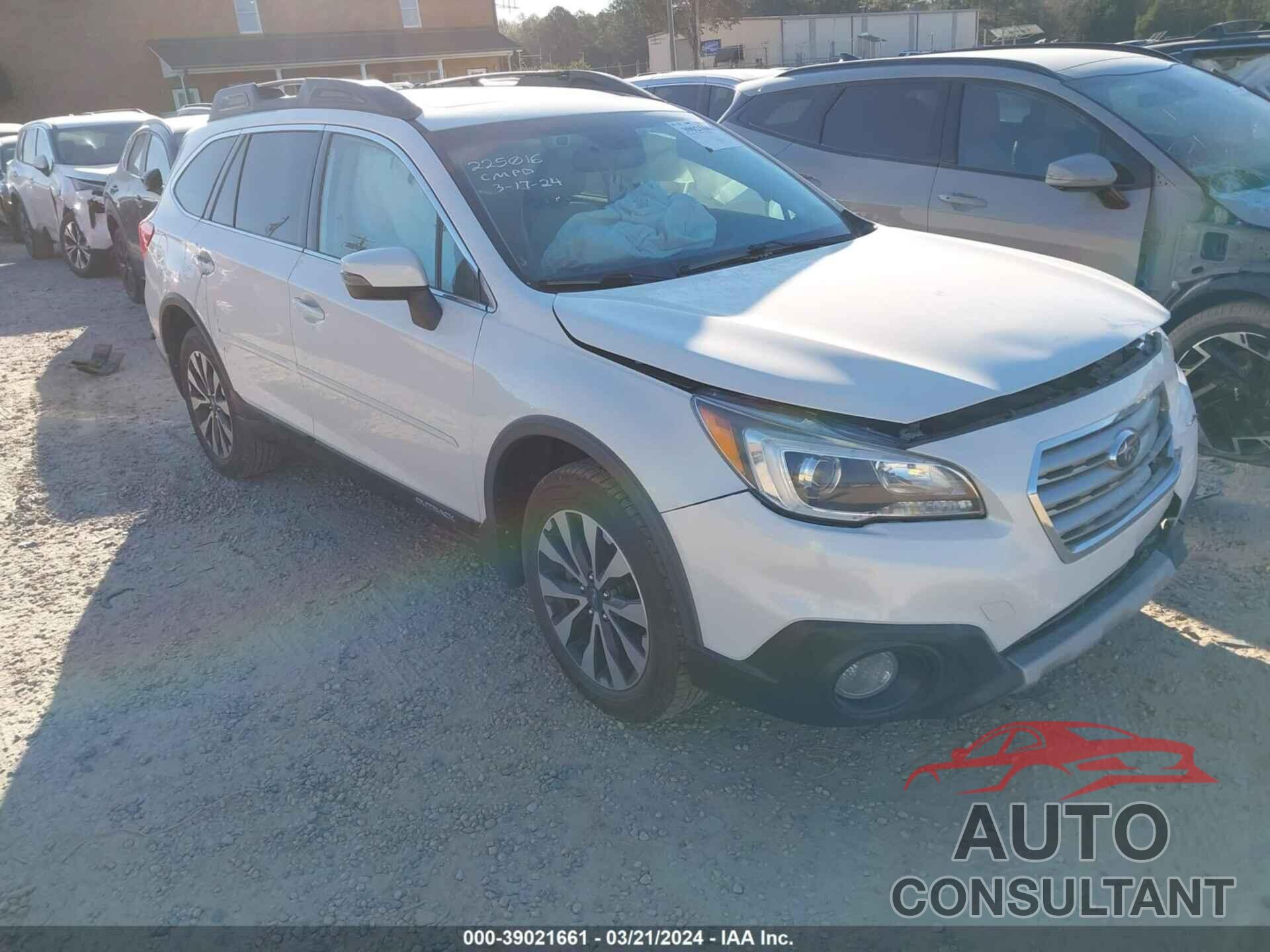SUBARU OUTBACK 2016 - 4S4BSBNC1G3225016