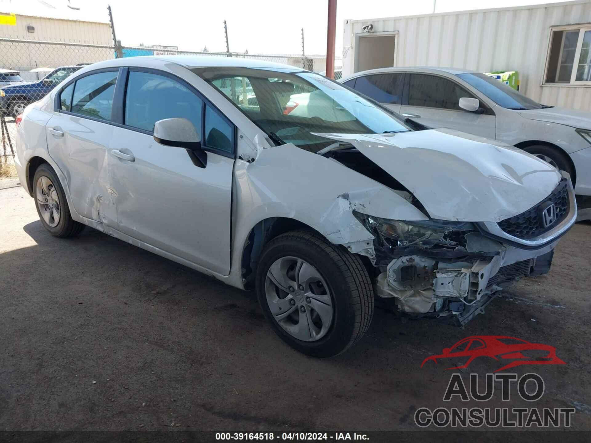 HONDA CIVIC 2013 - 19XFB2F56DE262489