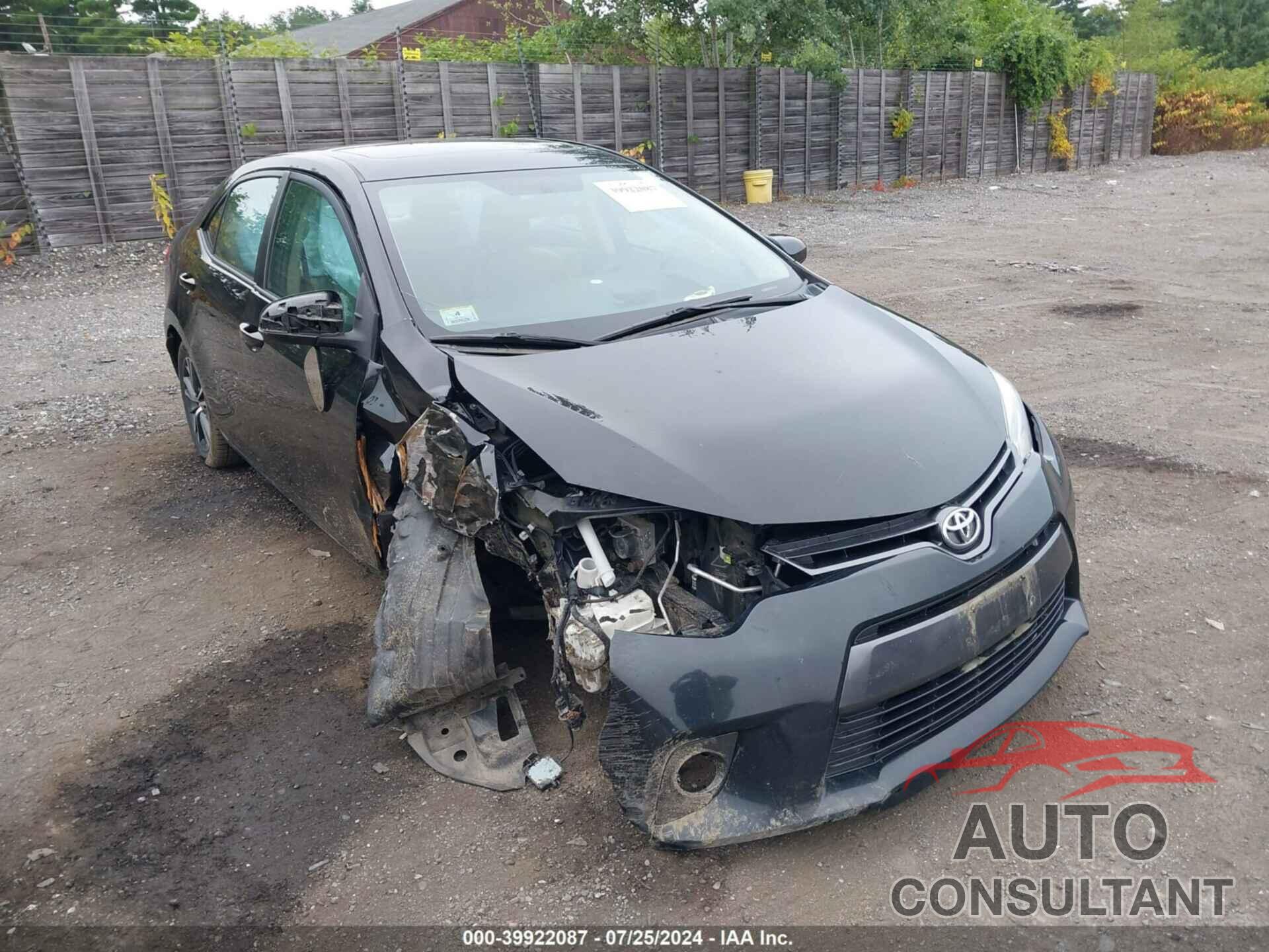 TOYOTA COROLLA 2016 - 2T1BURHE3GC583603