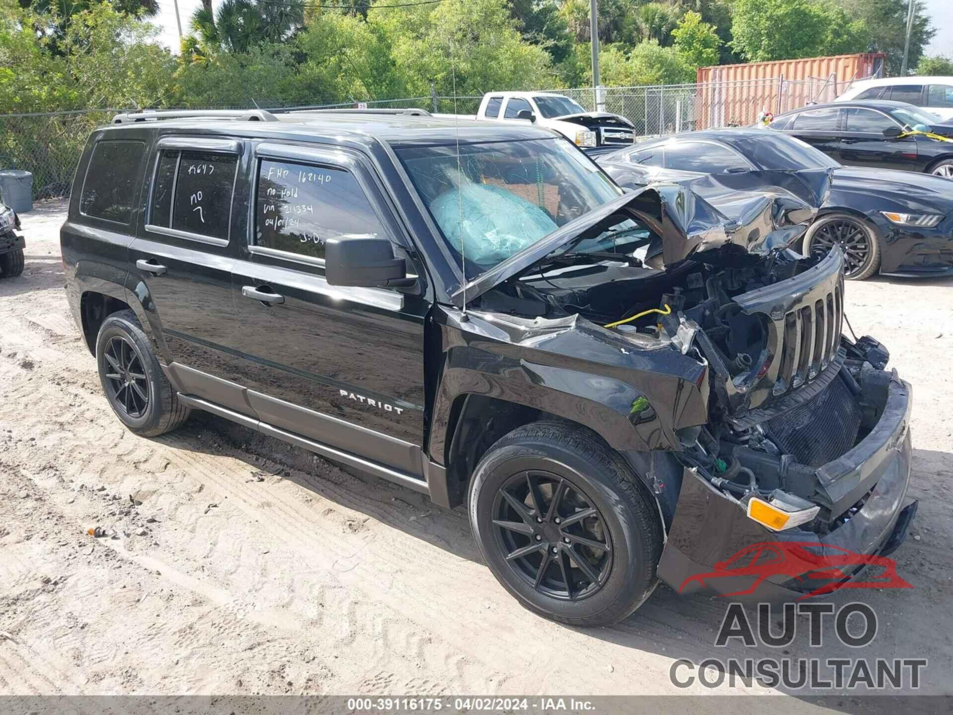 JEEP PATRIOT 2017 - 1C4NJPBA0HD211334