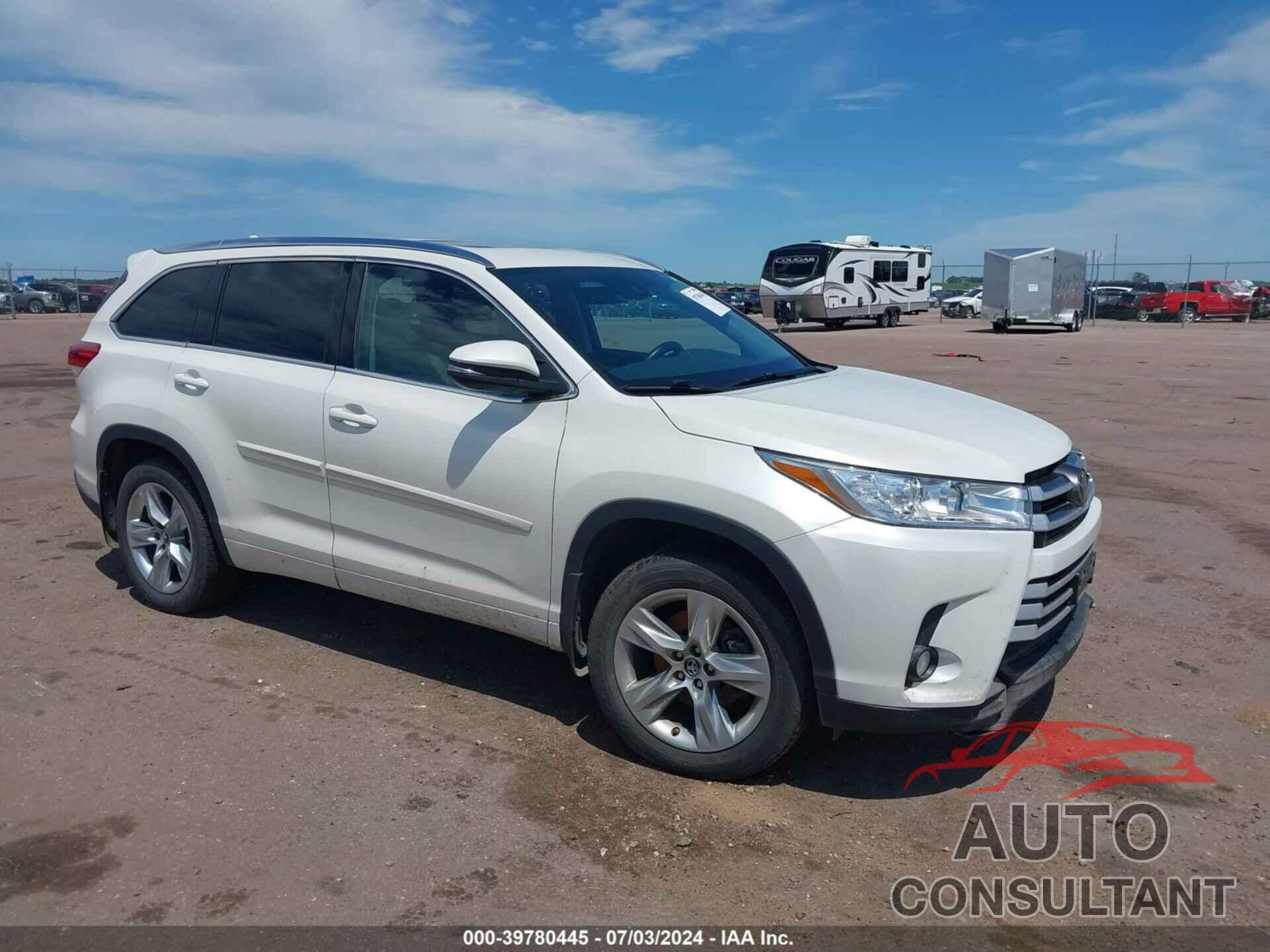 TOYOTA HIGHLANDER 2017 - 5TDJZRFH0HS517481