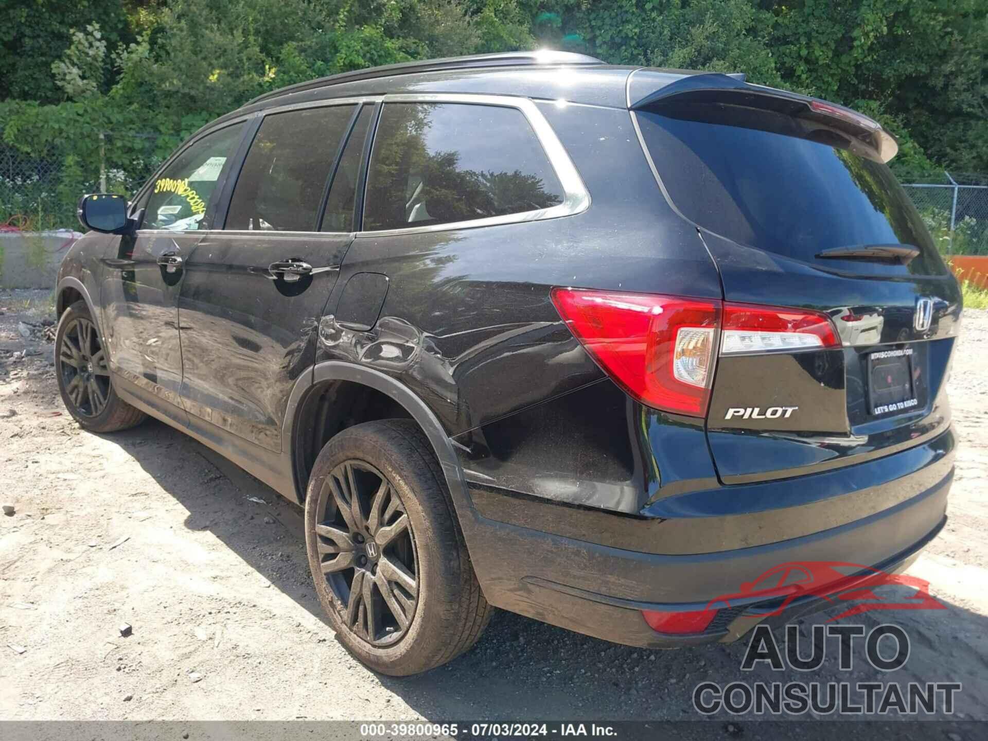 HONDA PILOT 2022 - 5FNYF6H22NB040969