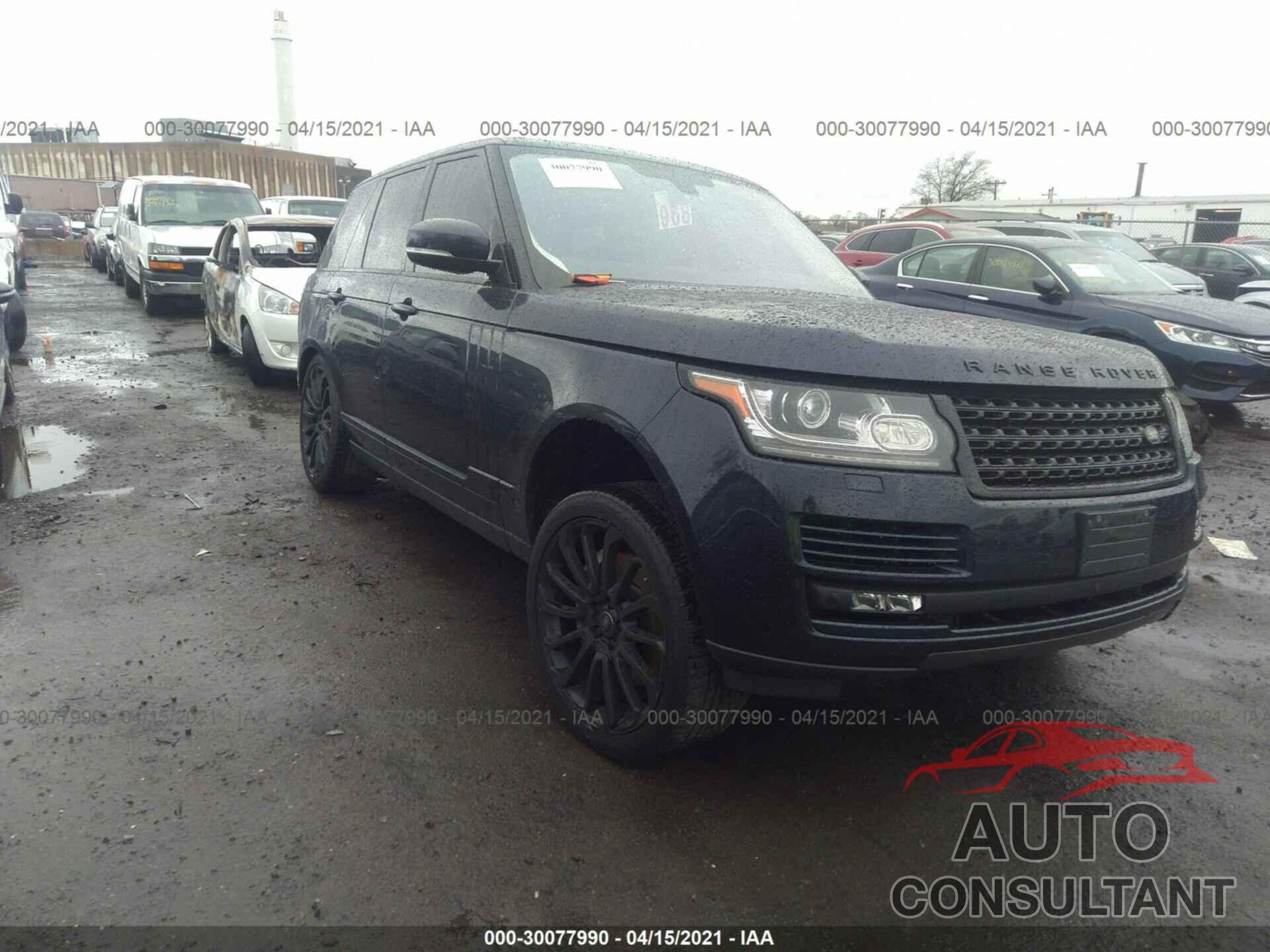 LAND ROVER RANGE ROVER 2016 - SALGS2EFXGA289113