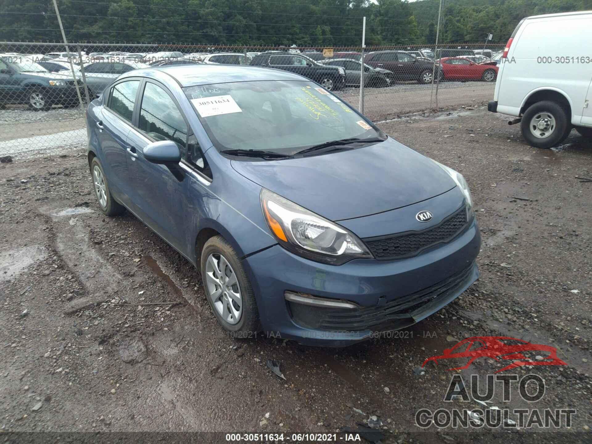 KIA RIO 2016 - KNADM4A38G6650902