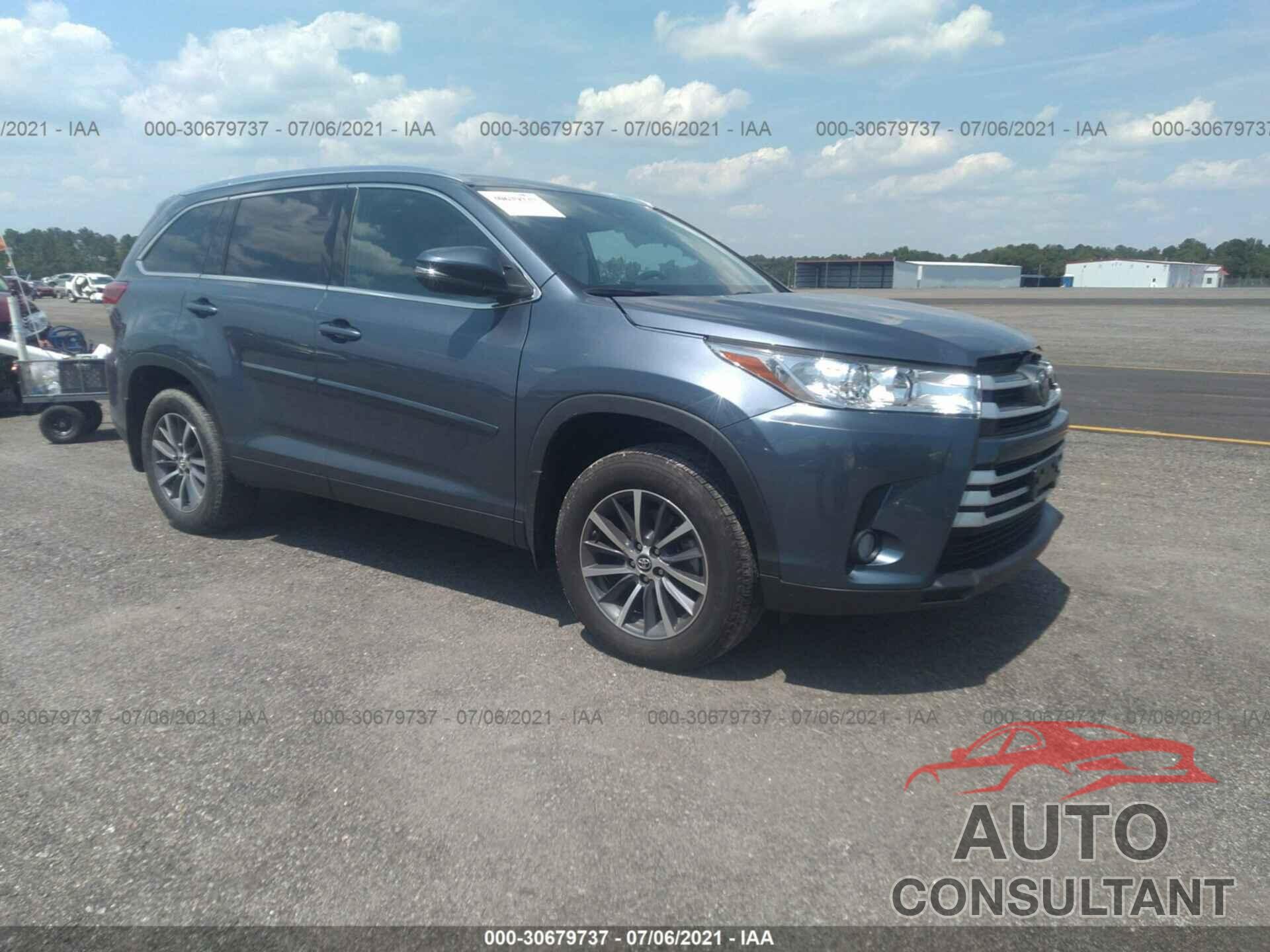 TOYOTA HIGHLANDER 2019 - 5TDJZRFHXKS707506