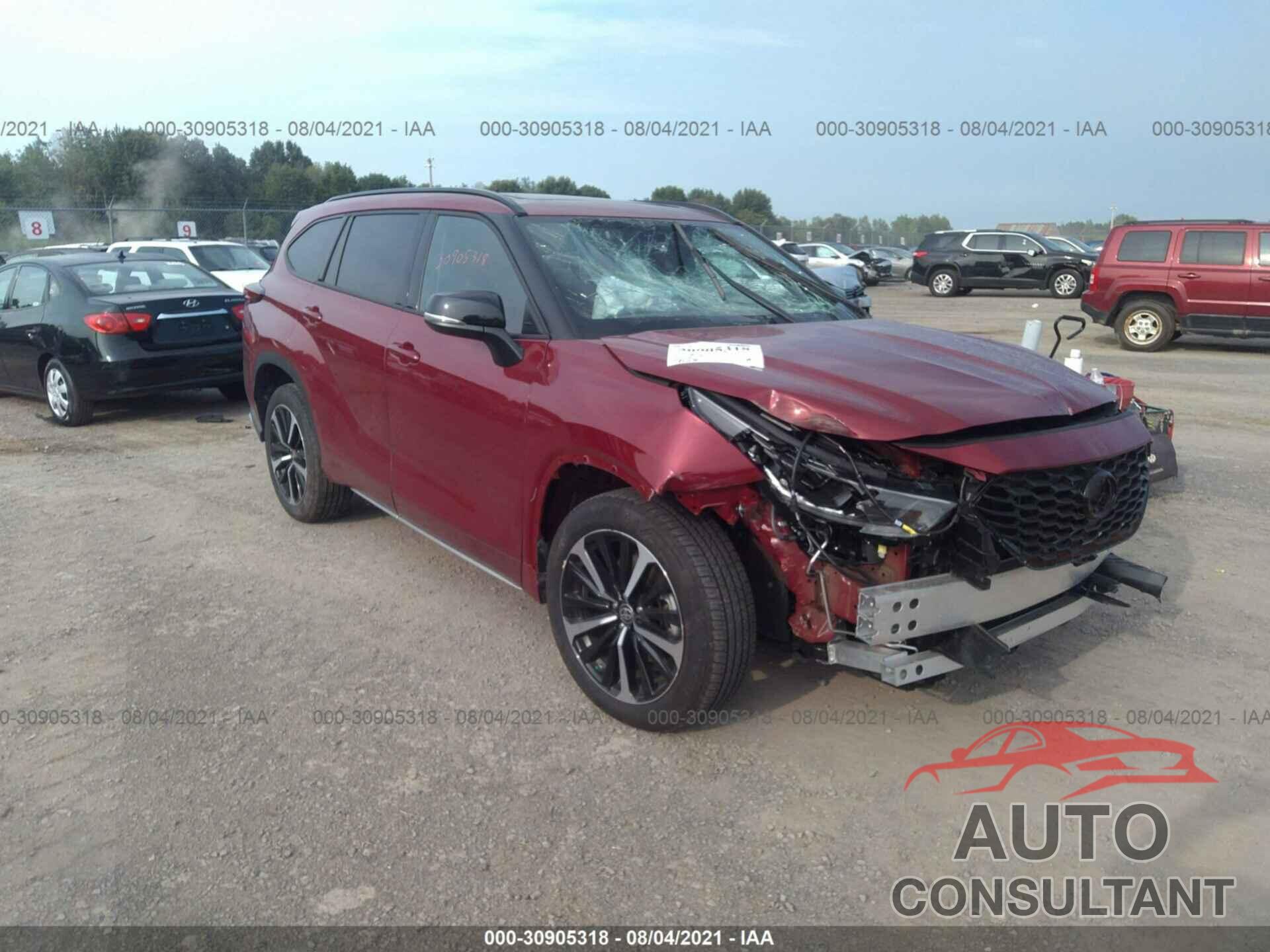 TOYOTA HIGHLANDER 2021 - 5TDLZRAH4MS048597