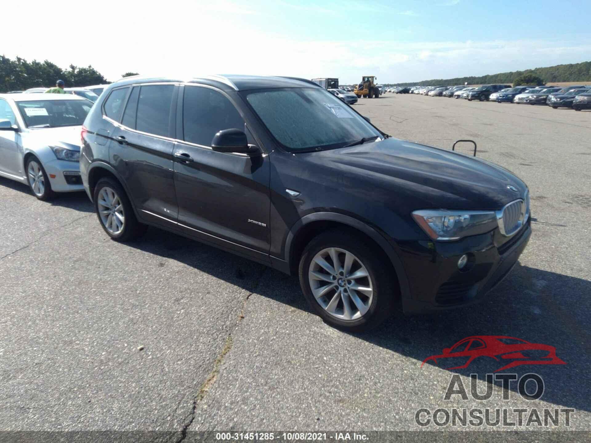 BMW X3 2016 - 5UXWX9C53G0D73238