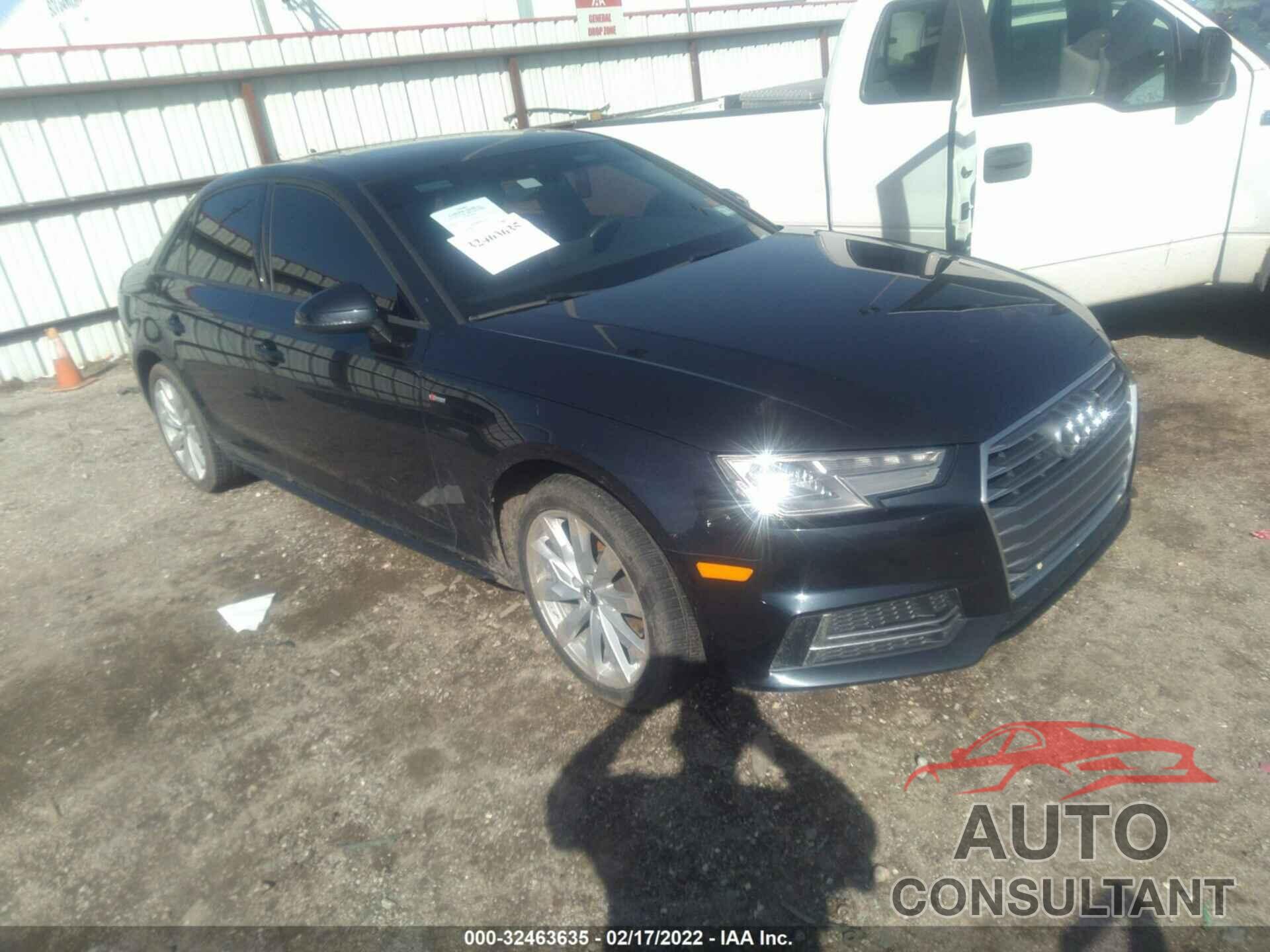 AUDI A4 2018 - WAUKMAF45JA153589