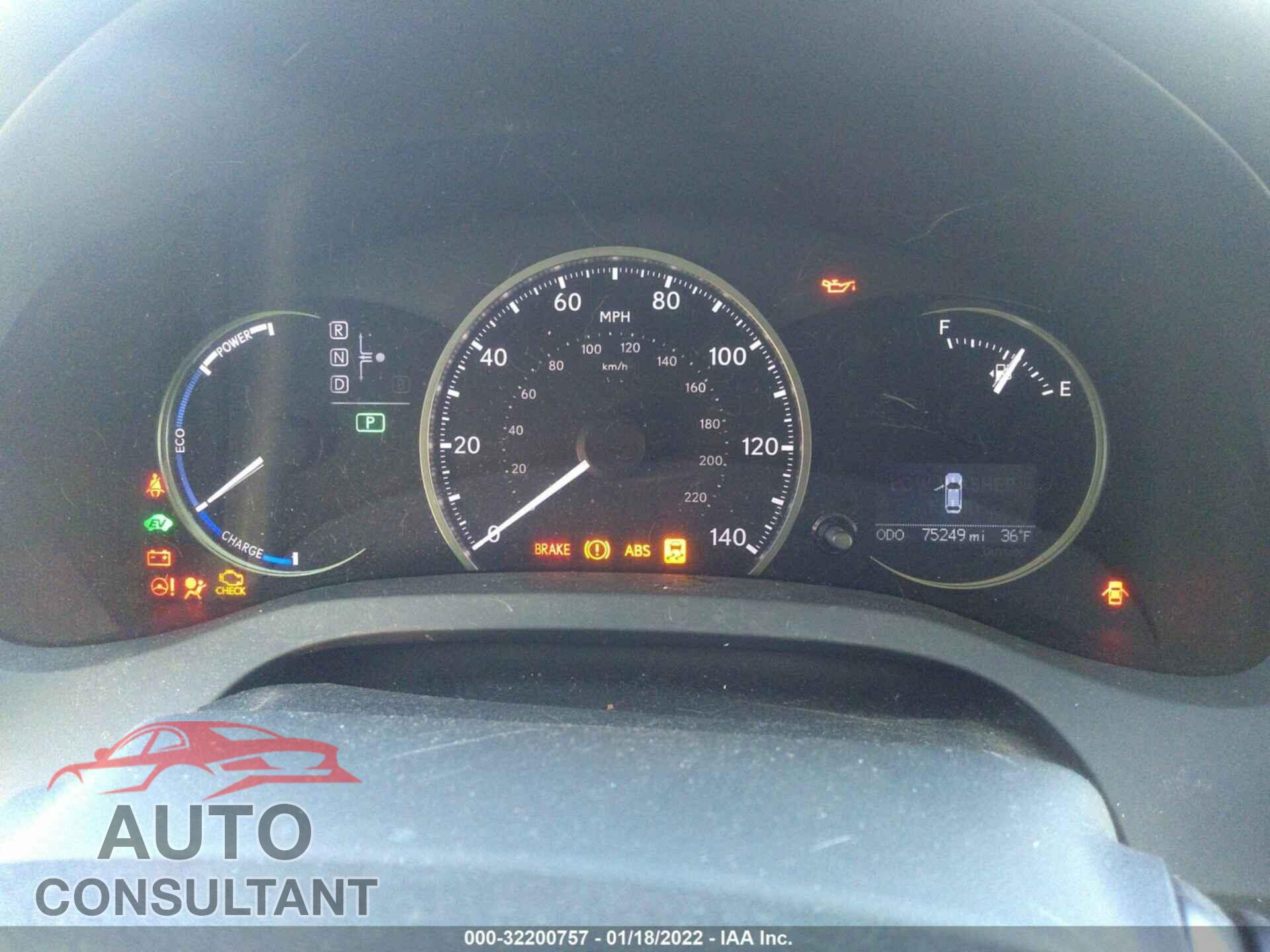 LEXUS CT 2017 - JTHKD5BH5H2294636