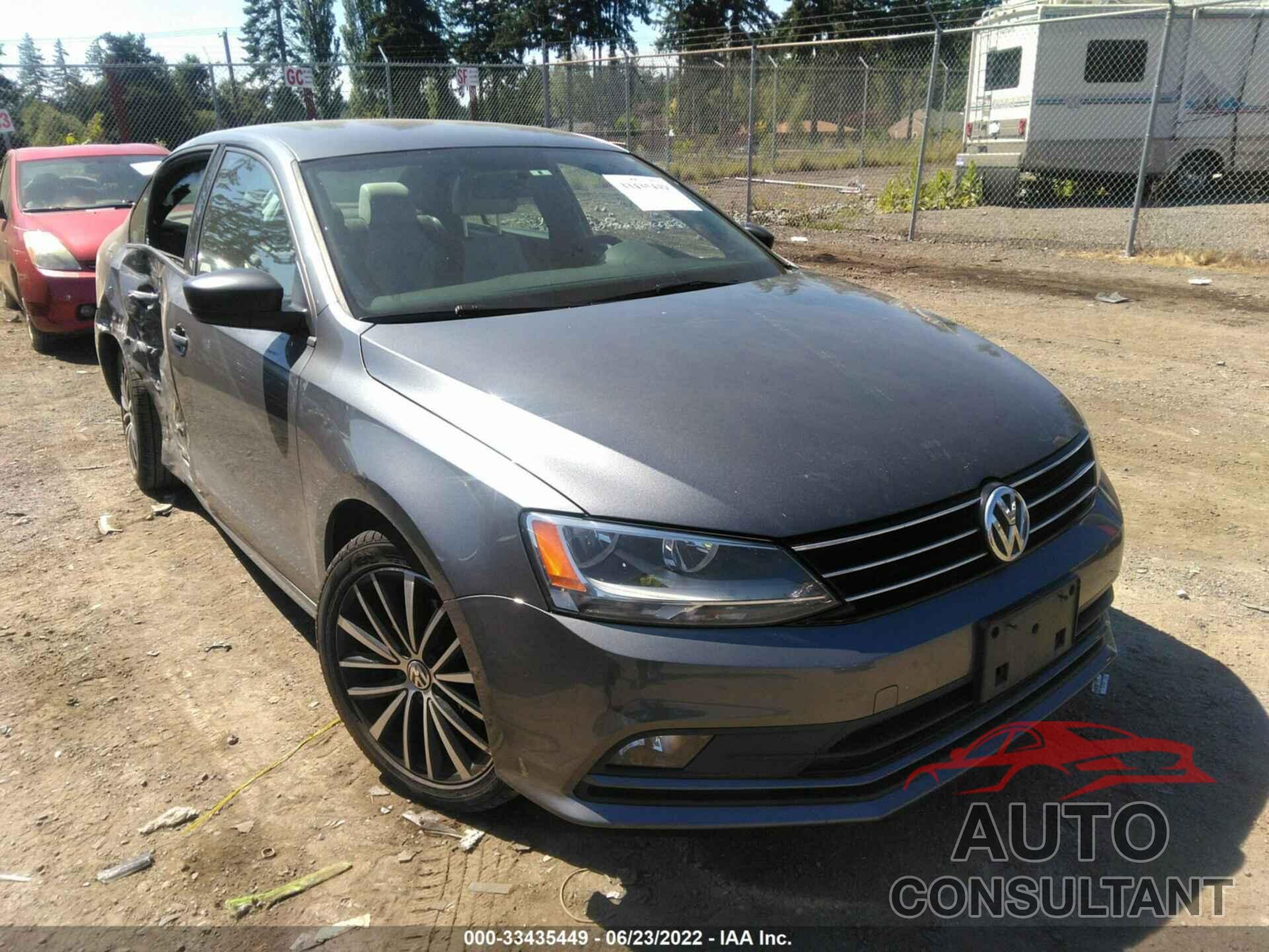 VOLKSWAGEN JETTA SEDAN 2016 - 3VWD17AJ3GM405644