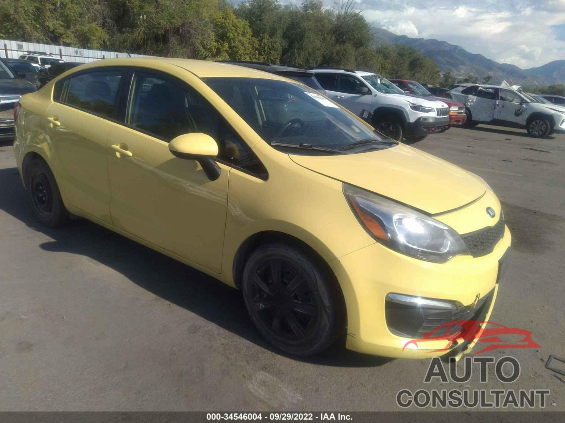 KIA RIO 2016 - KNADM4A3XG6613706