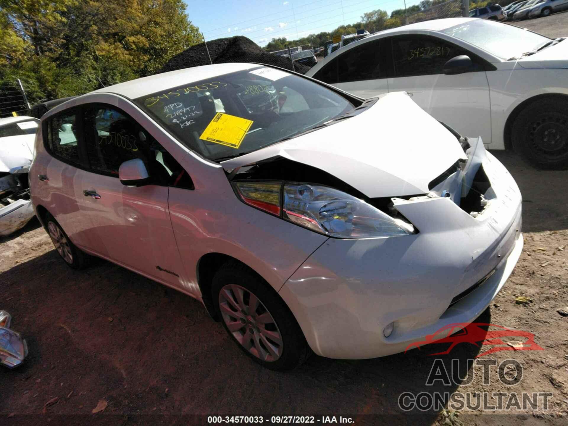 NISSAN LEAF 2017 - 1N4BZ0CP0HC305392