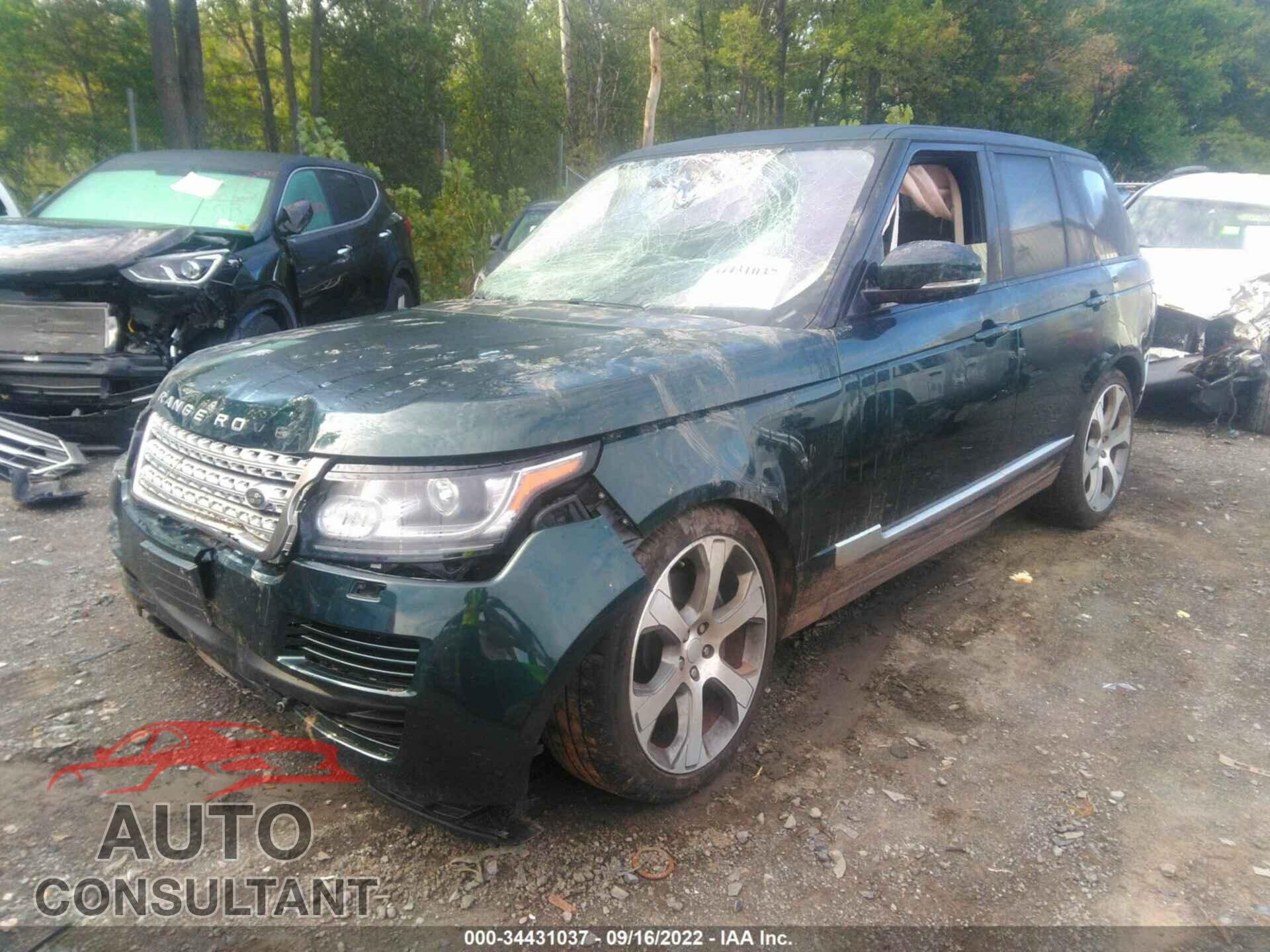LAND ROVER RANGE ROVER 2017 - SALGS2FV2HA357279