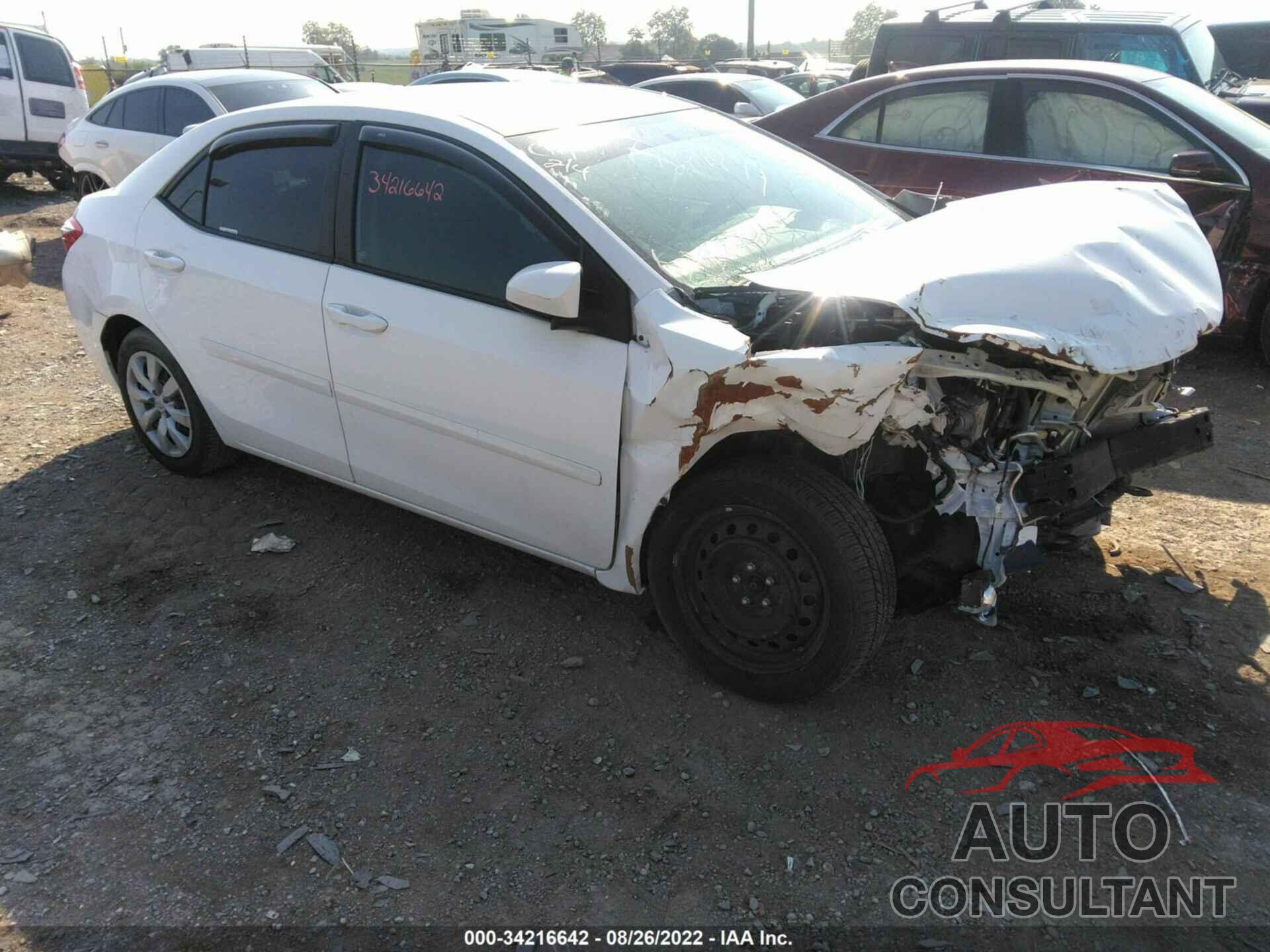 TOYOTA COROLLA 2016 - 2T1BURHEOGC733361