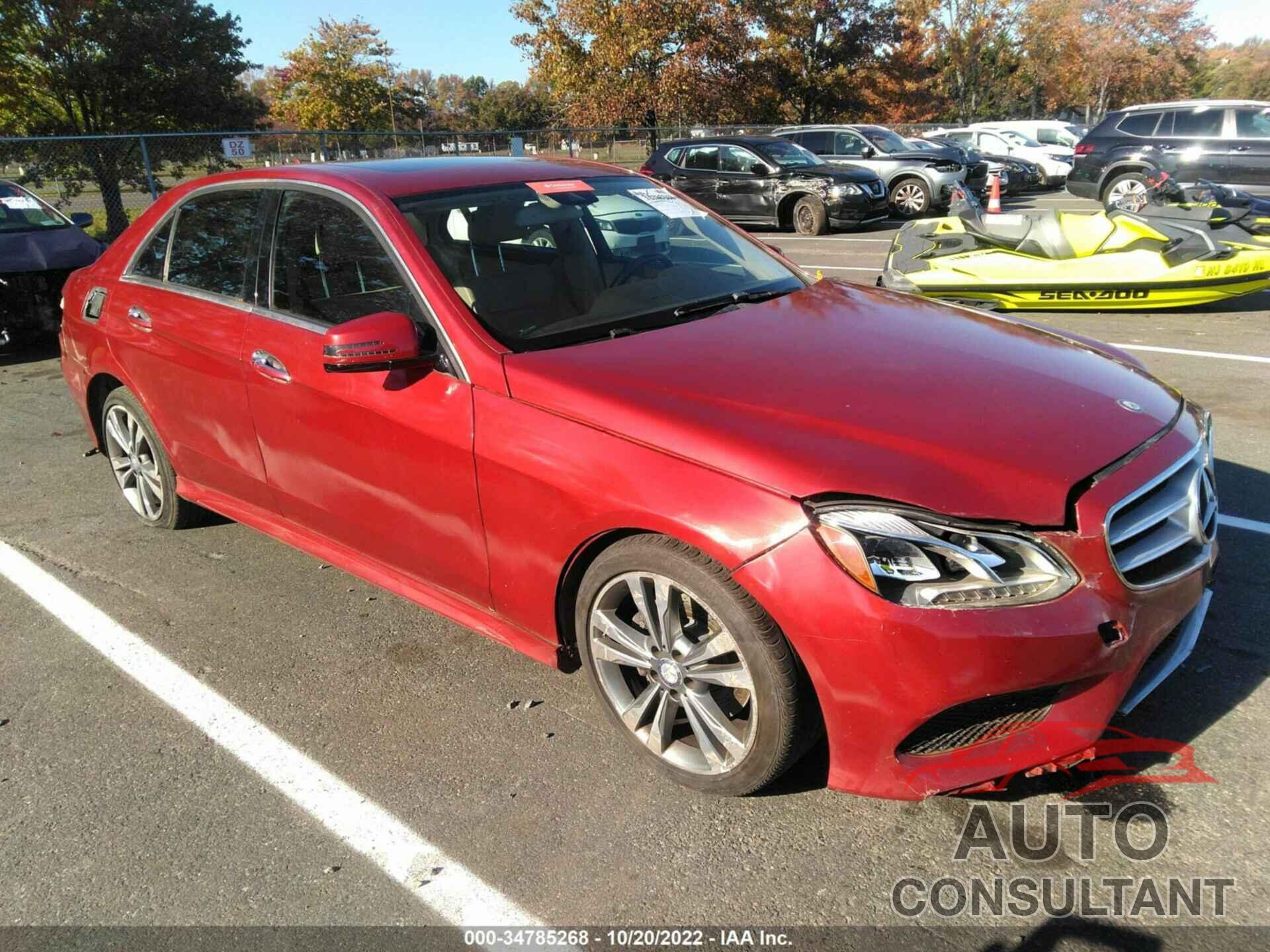 MERCEDES-BENZ E-CLASS 2016 - WDDHF8JB1GB197393
