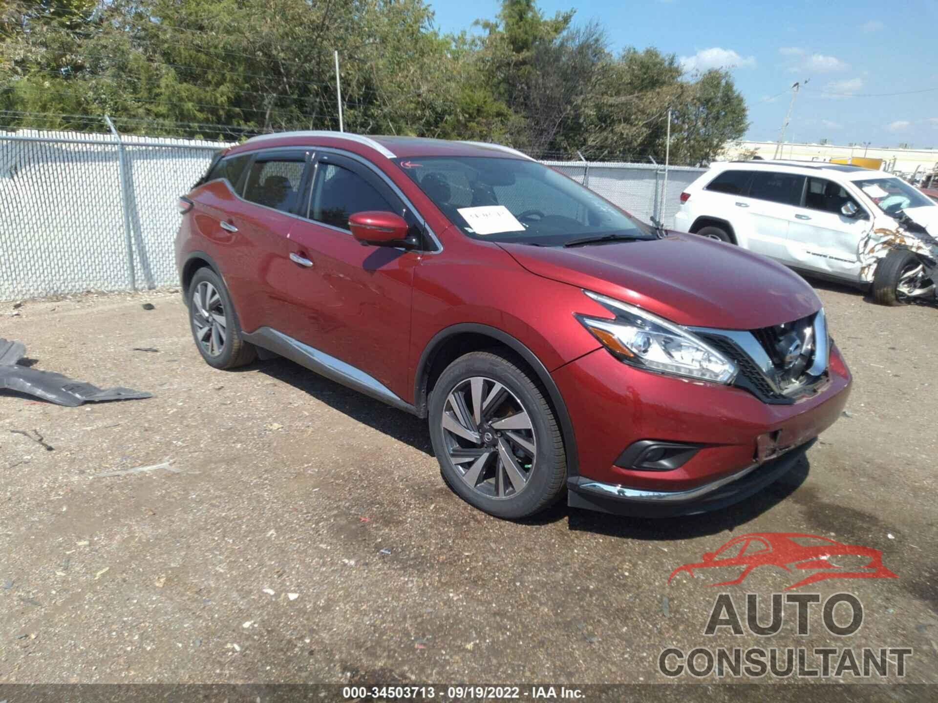 NISSAN MURANO 2016 - 5N1AZ2MG2GN136510