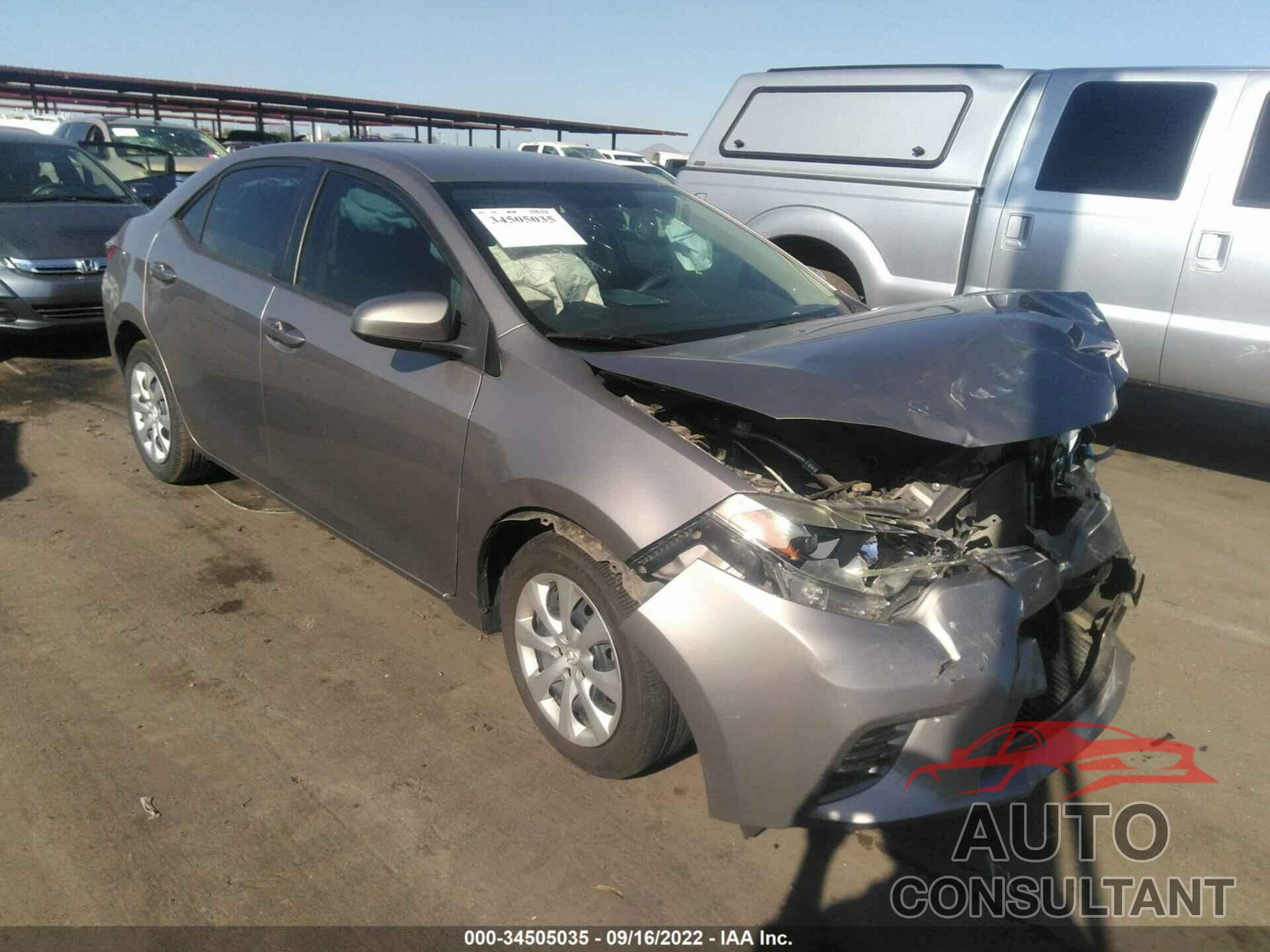 TOYOTA COROLLA 2016 - 5YFBURHE0GP373329