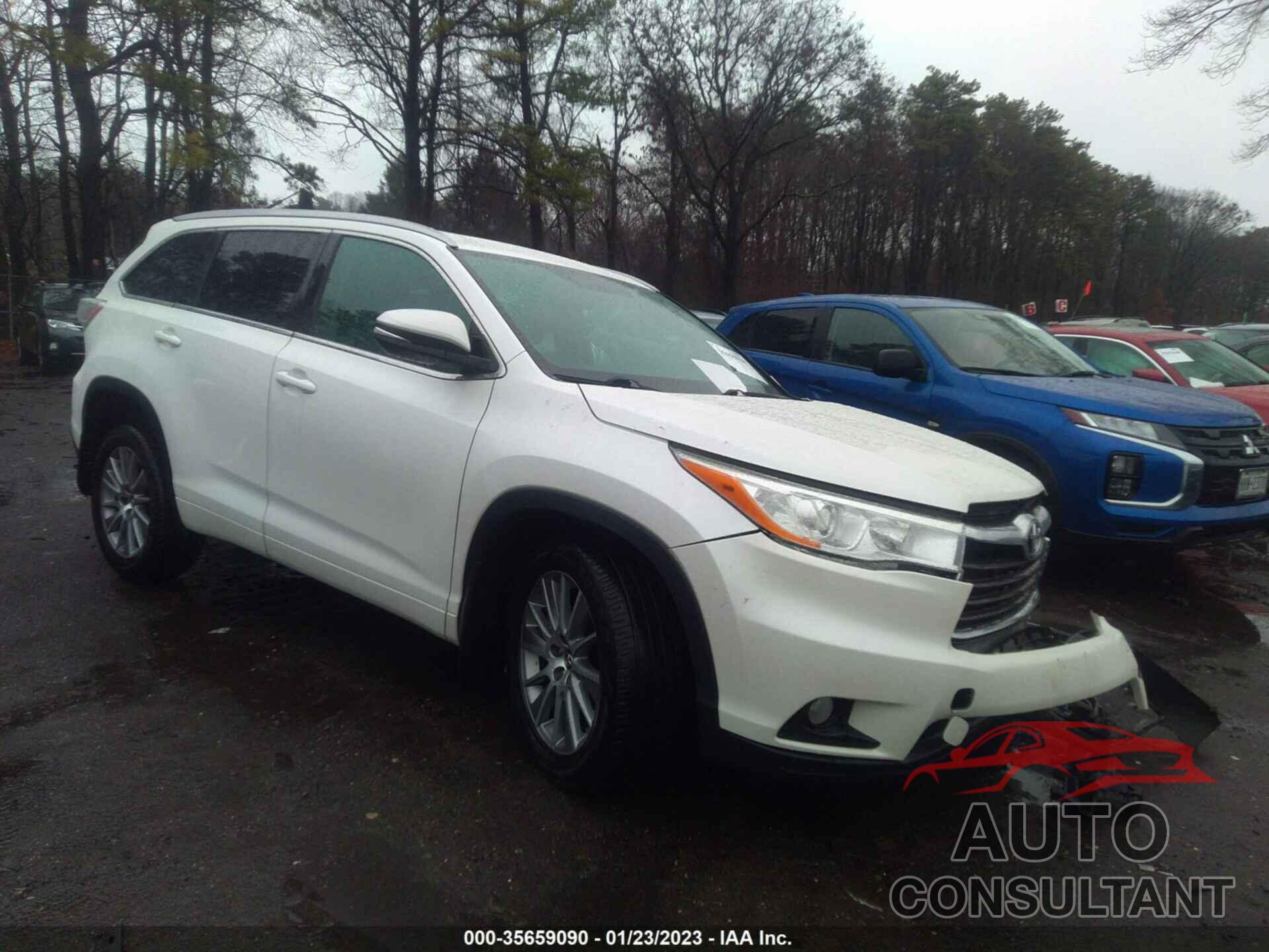 TOYOTA HIGHLANDER 2016 - 5TDJKRFH9GS238890