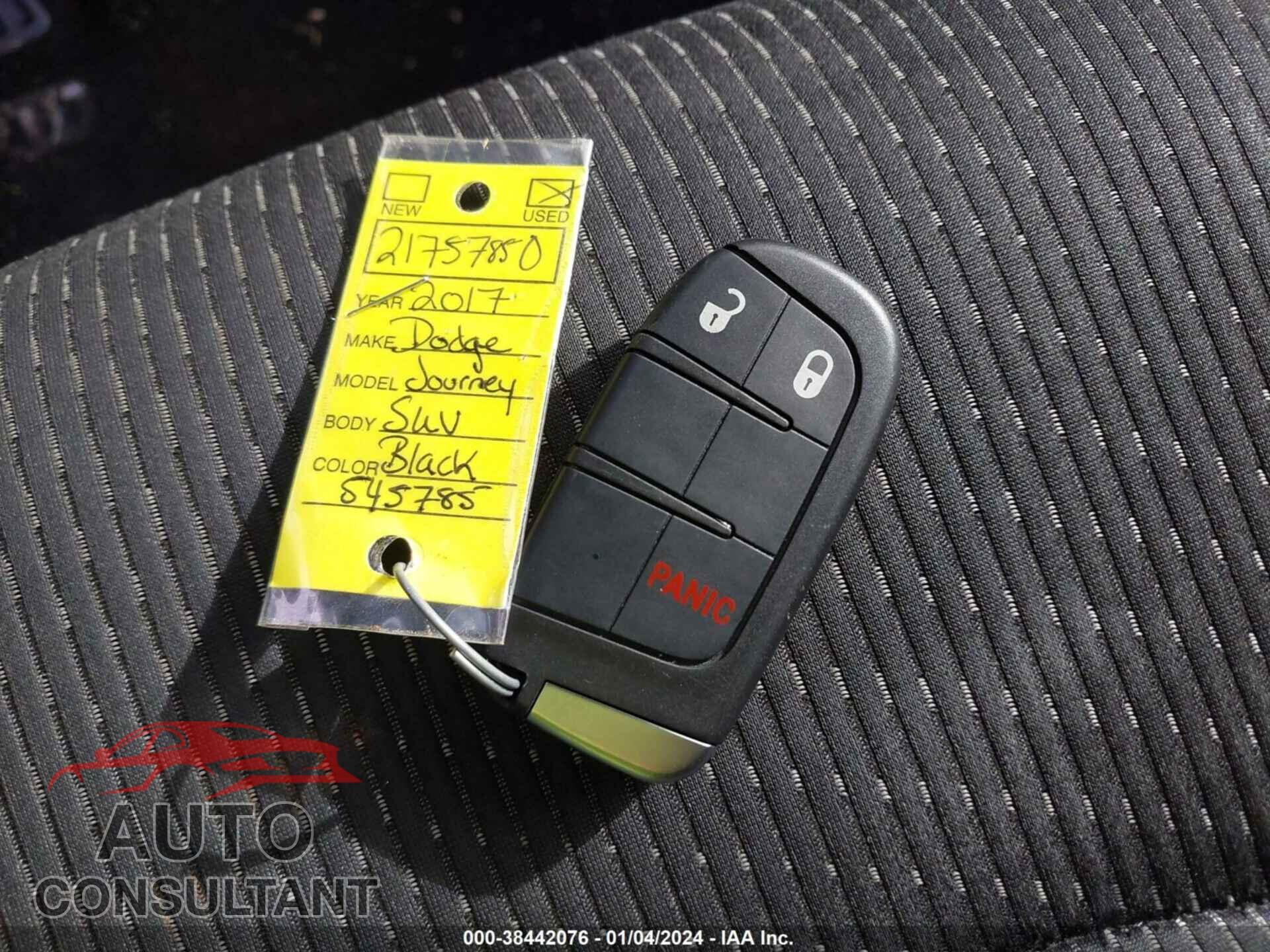 DODGE JOURNEY 2017 - 3C4PDCAB8HT545785