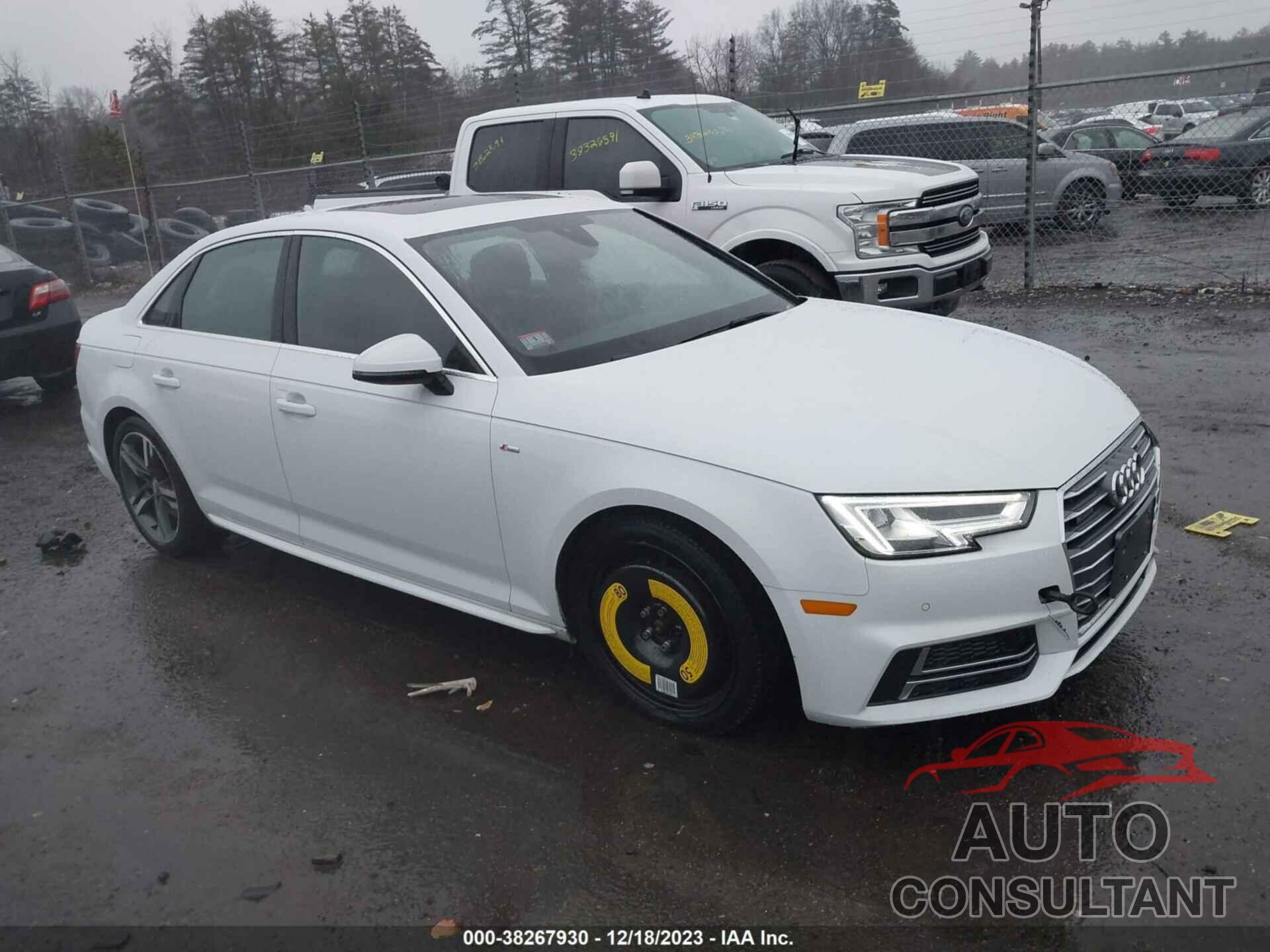 AUDI A4 2018 - WAUENAF48JA077117