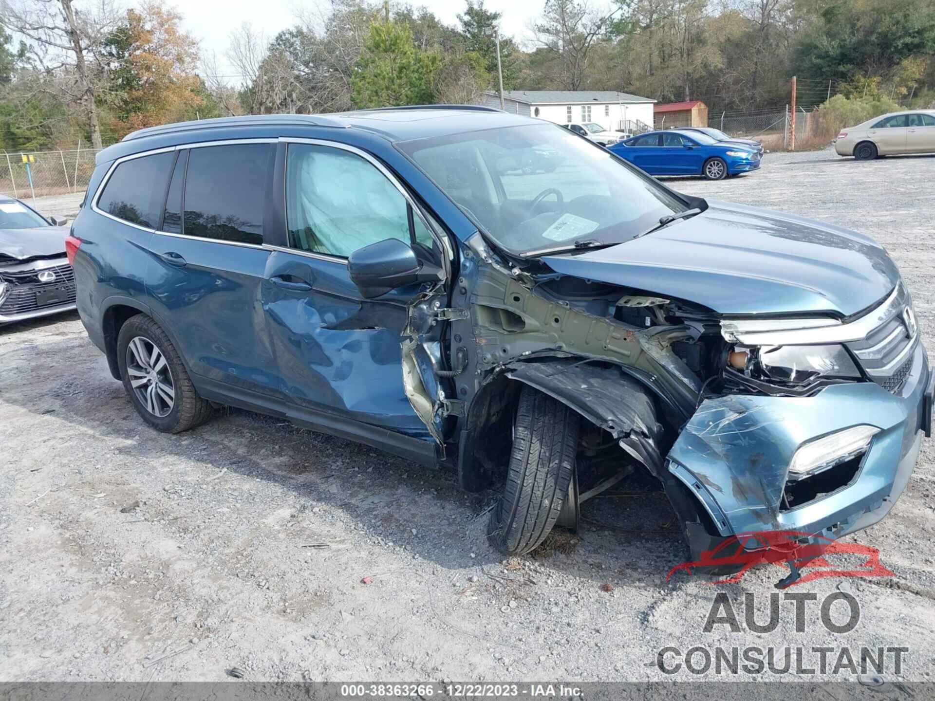 HONDA PILOT 2016 - 5FNYF6H58GB029441