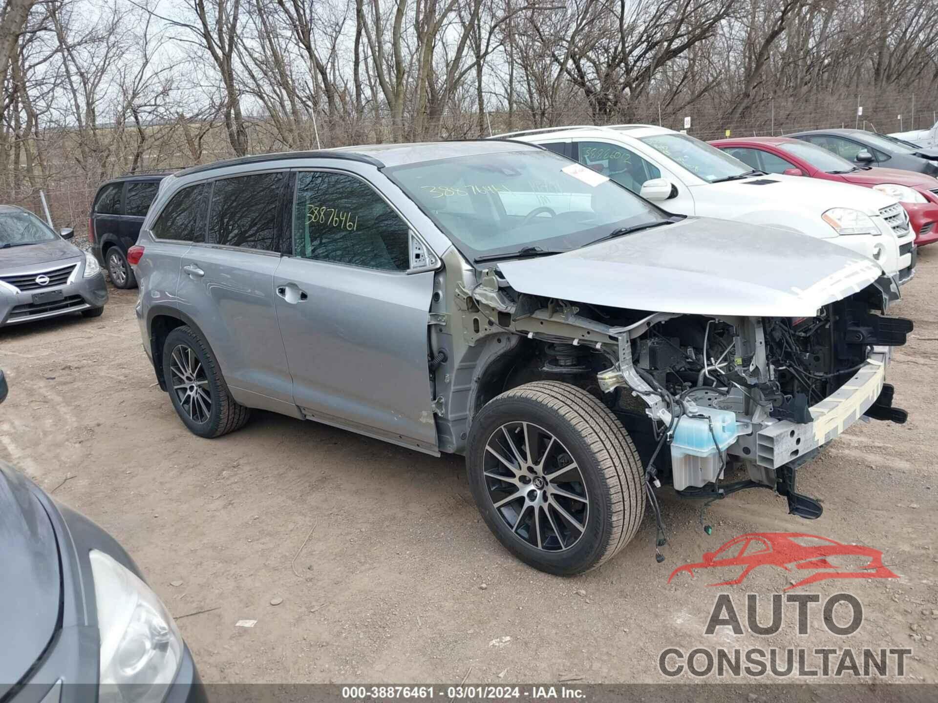 TOYOTA HIGHLANDER 2017 - 5TDJZRFH7HS359964