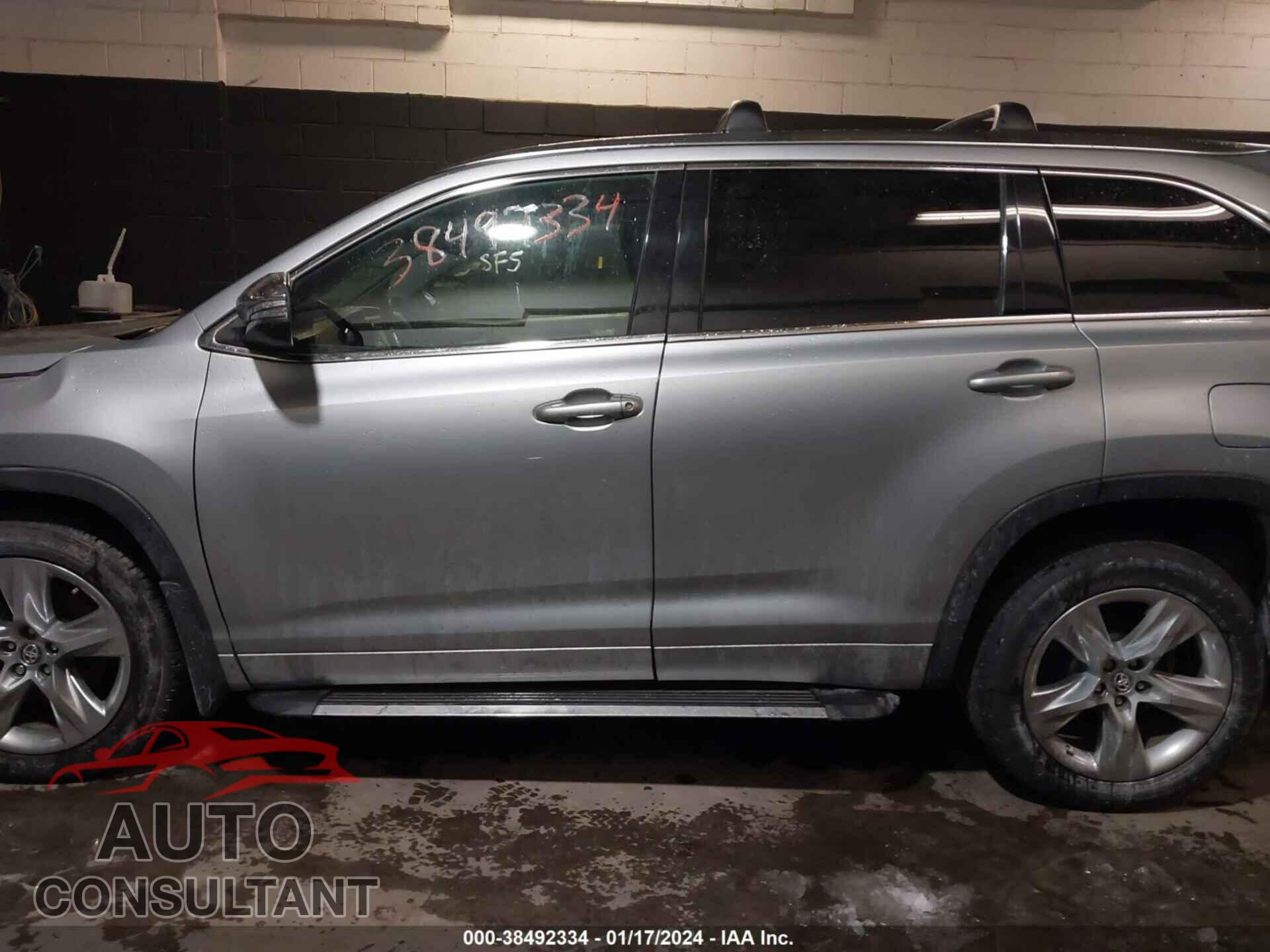 TOYOTA HIGHLANDER 2017 - 5TDDZRFH2HS416181