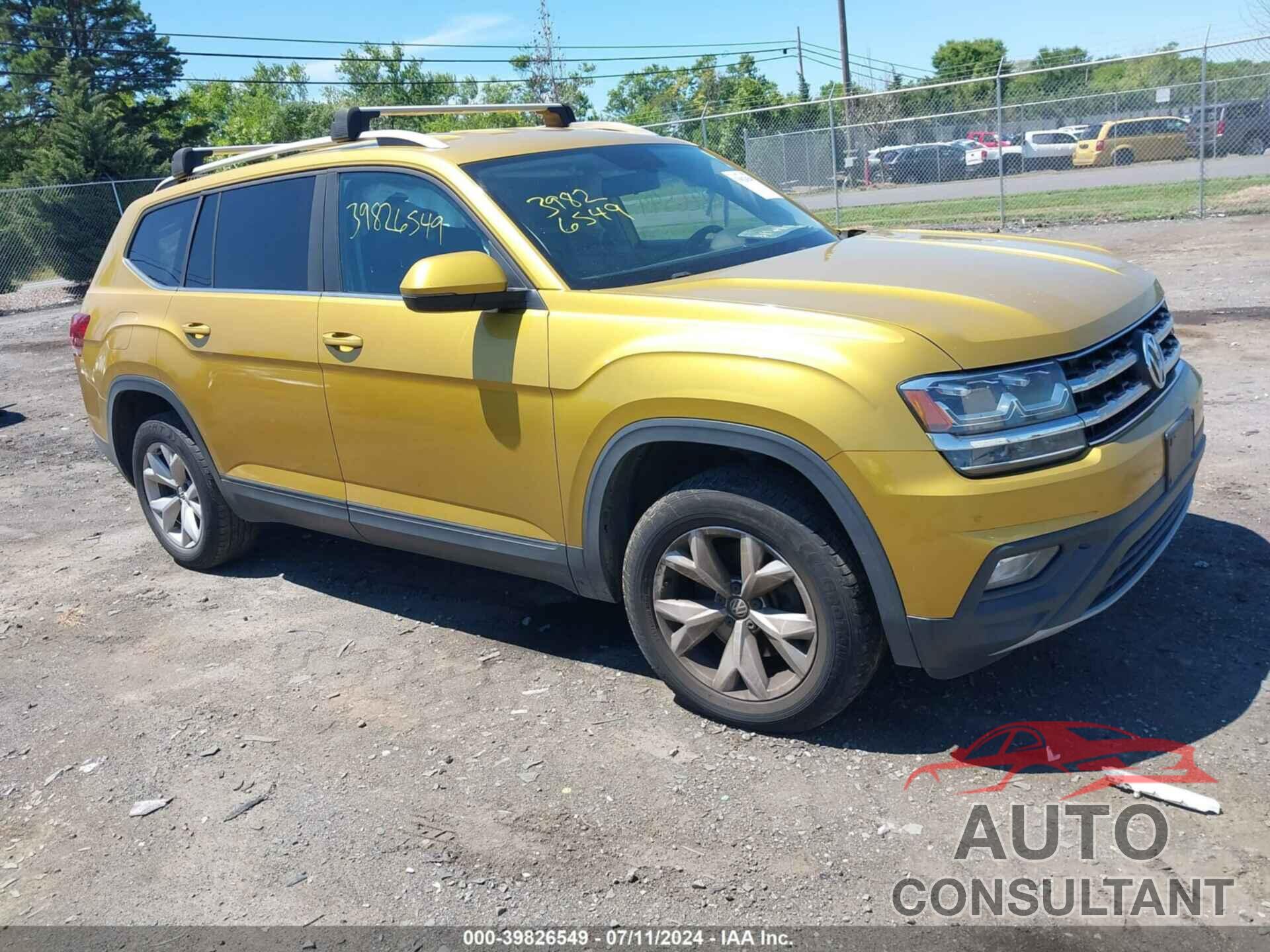 VOLKSWAGEN ATLAS 2018 - 1V2CR2CA5JC507803