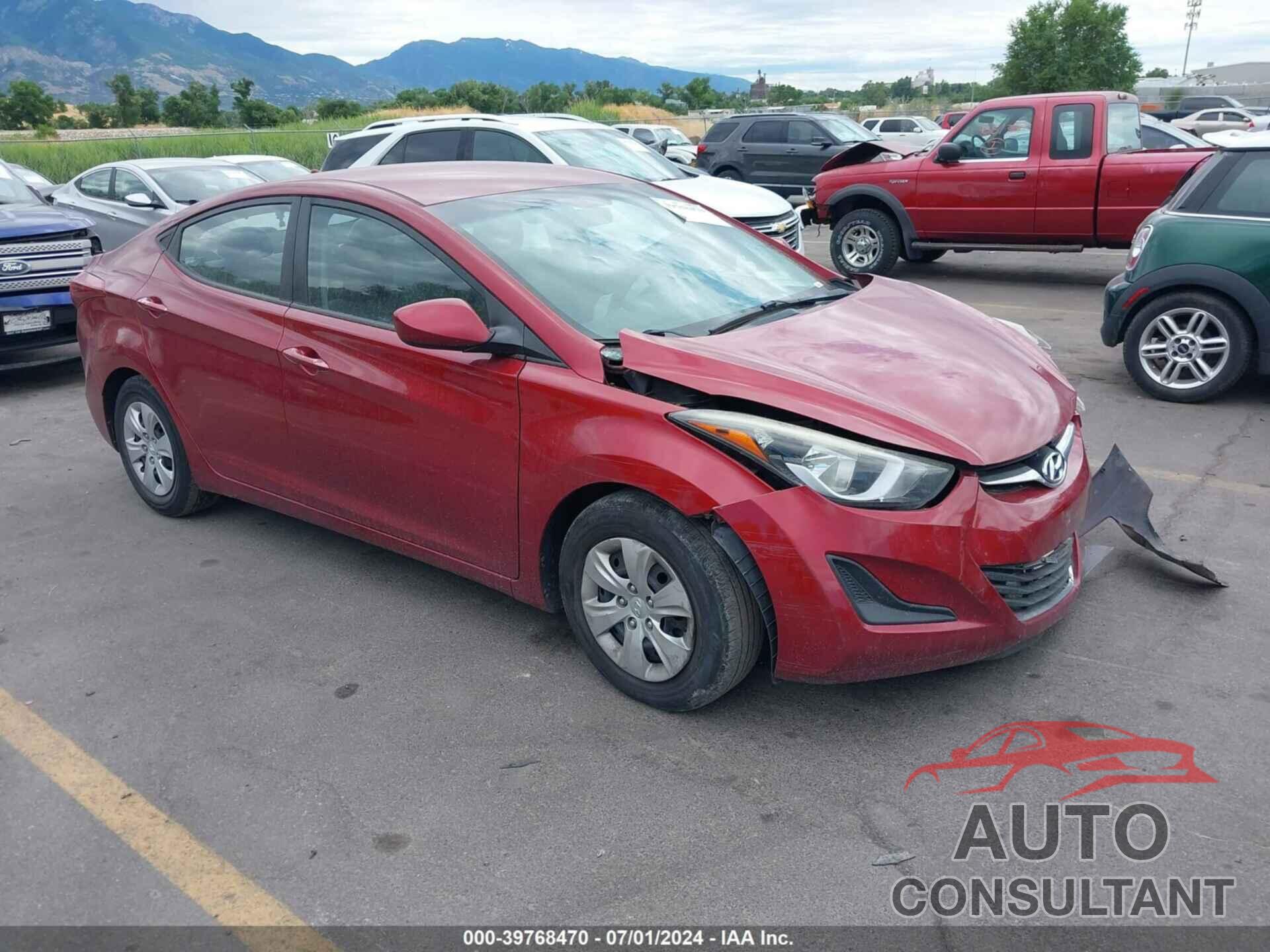 HYUNDAI ELANTRA 2016 - 5NPDH4AE2GH678743