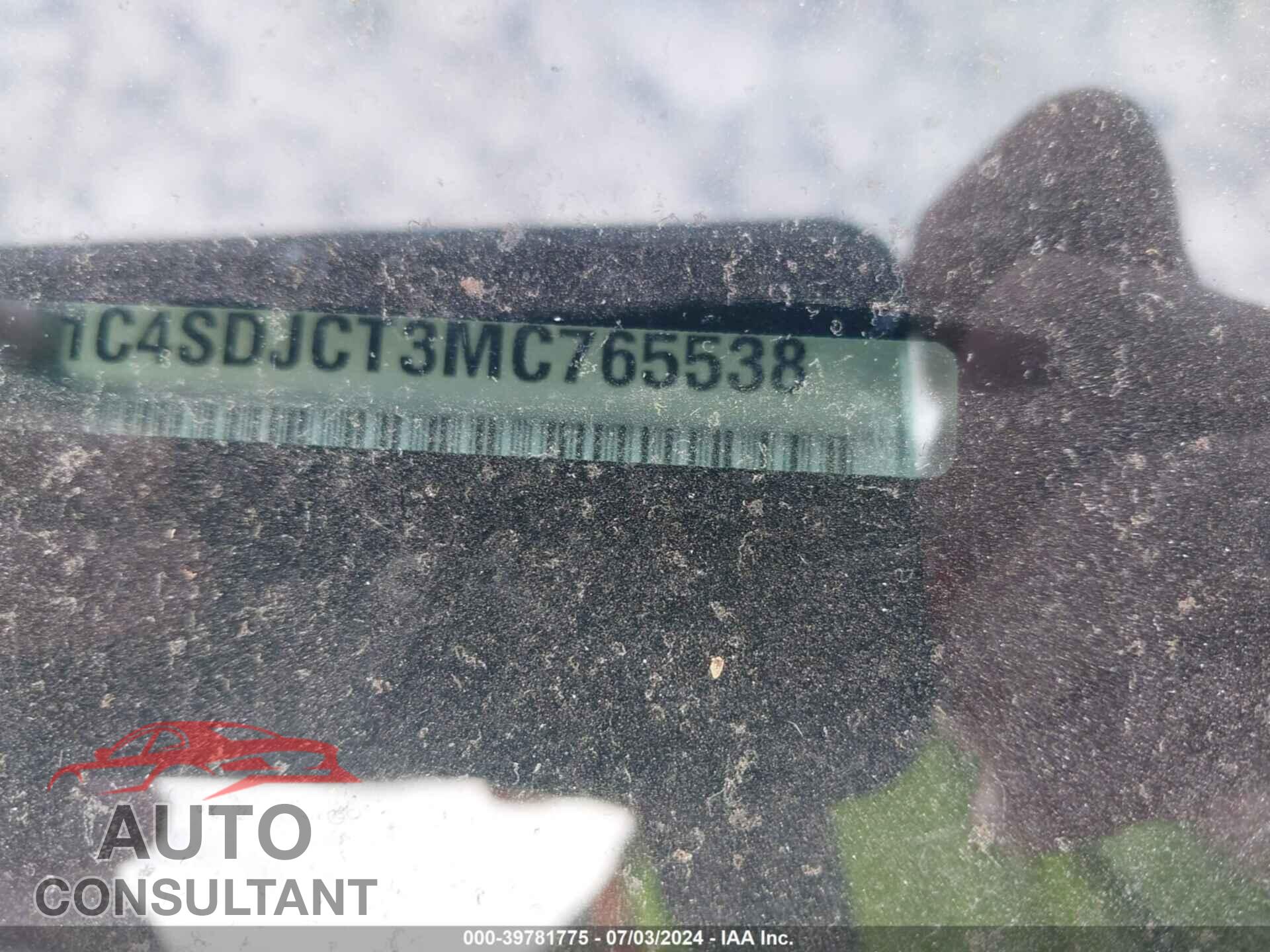 DODGE DURANGO 2021 - 1C4SDJCT3MC765538