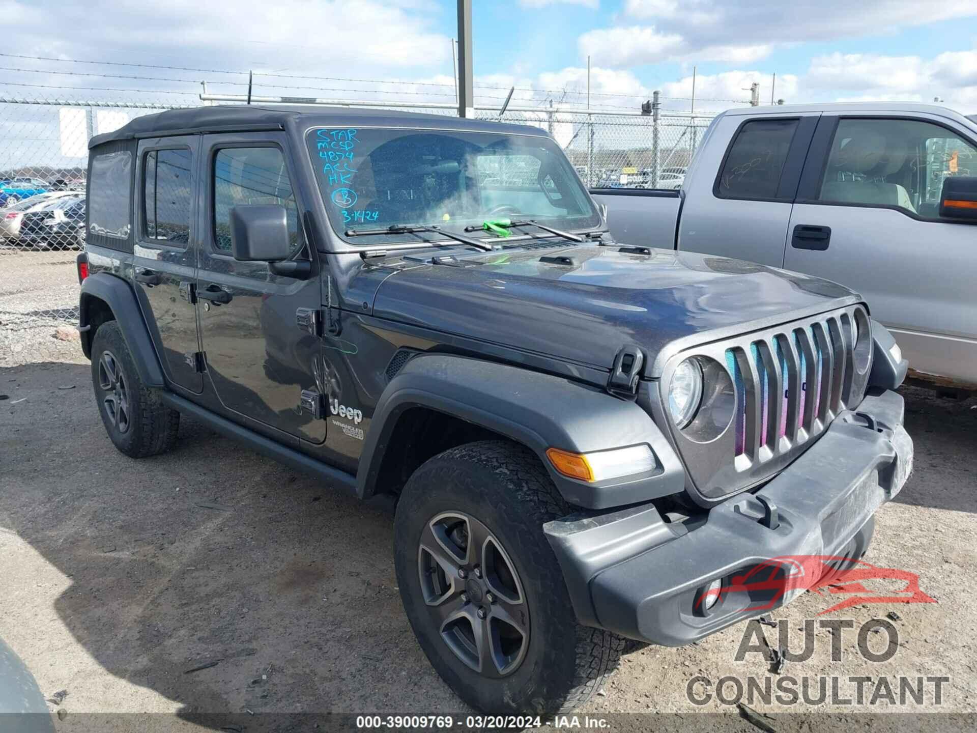 JEEP WRANGLER UNLIMITED 2018 - 1C4HJXDG6JW164321