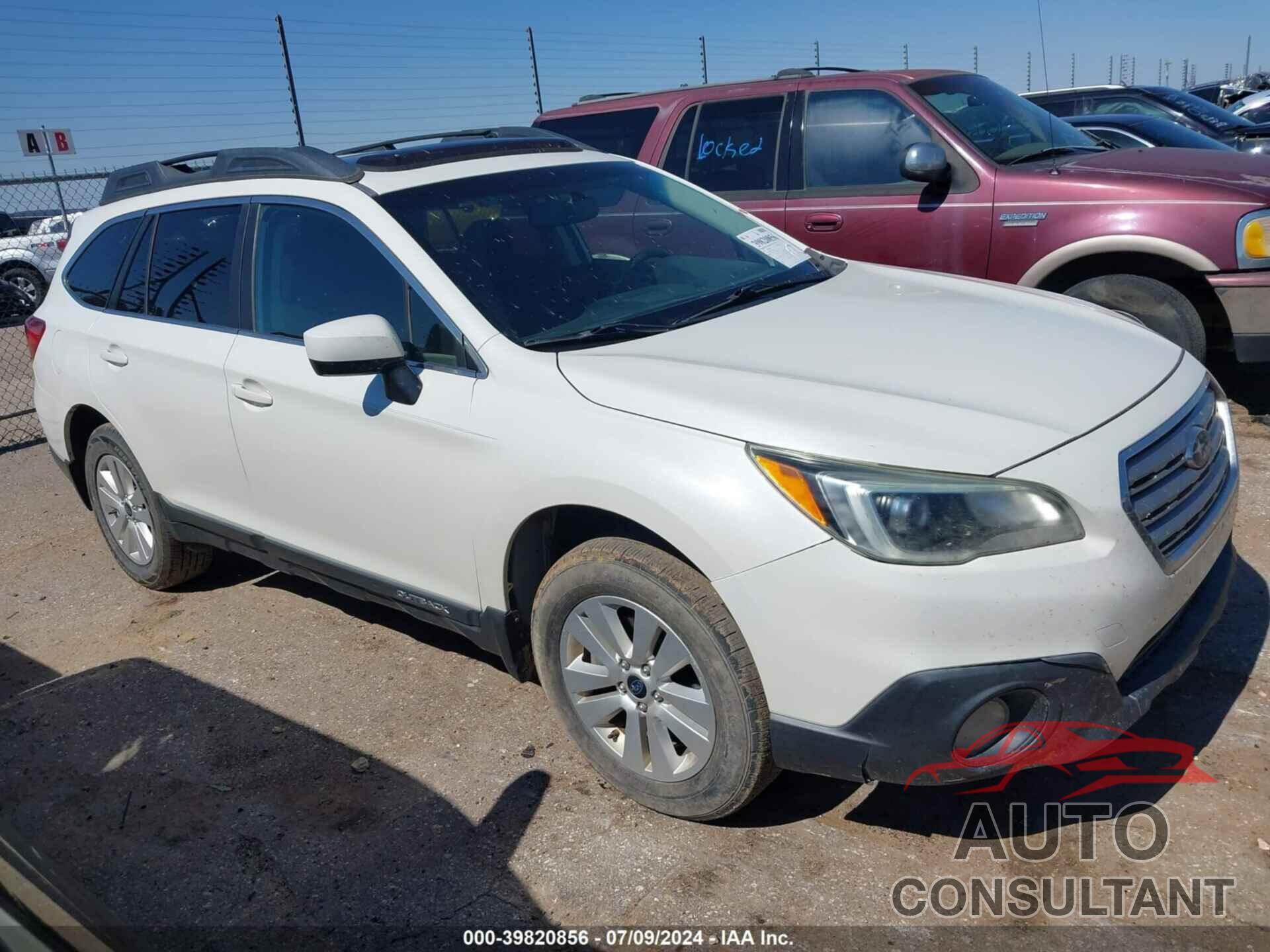 SUBARU OUTBACK 2015 - 4S4BSBEC3F3228126