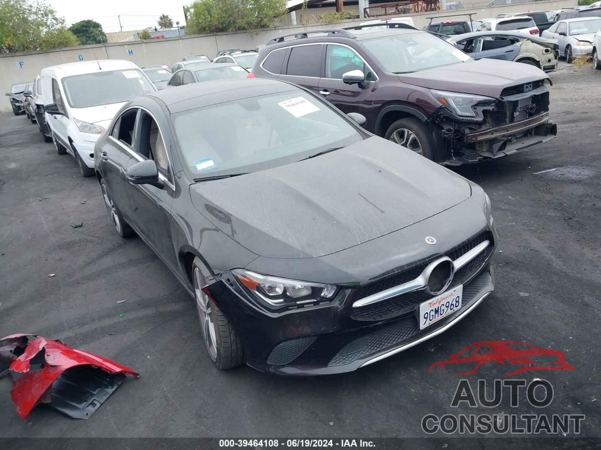 MERCEDES-BENZ CLA 250 2020 - W1K5J4GB1LN084151