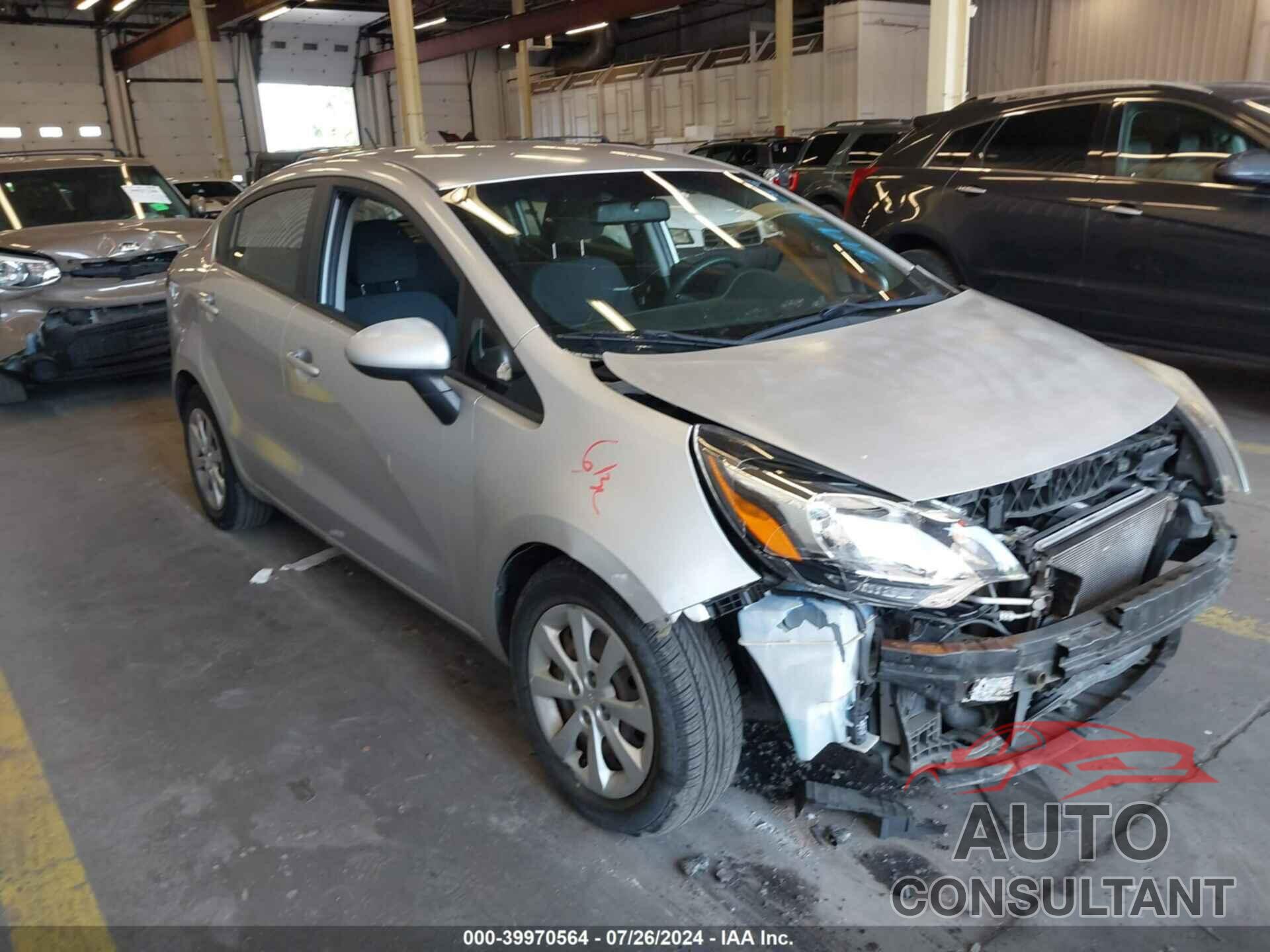 KIA RIO 2013 - KNADM4A3XD6219005