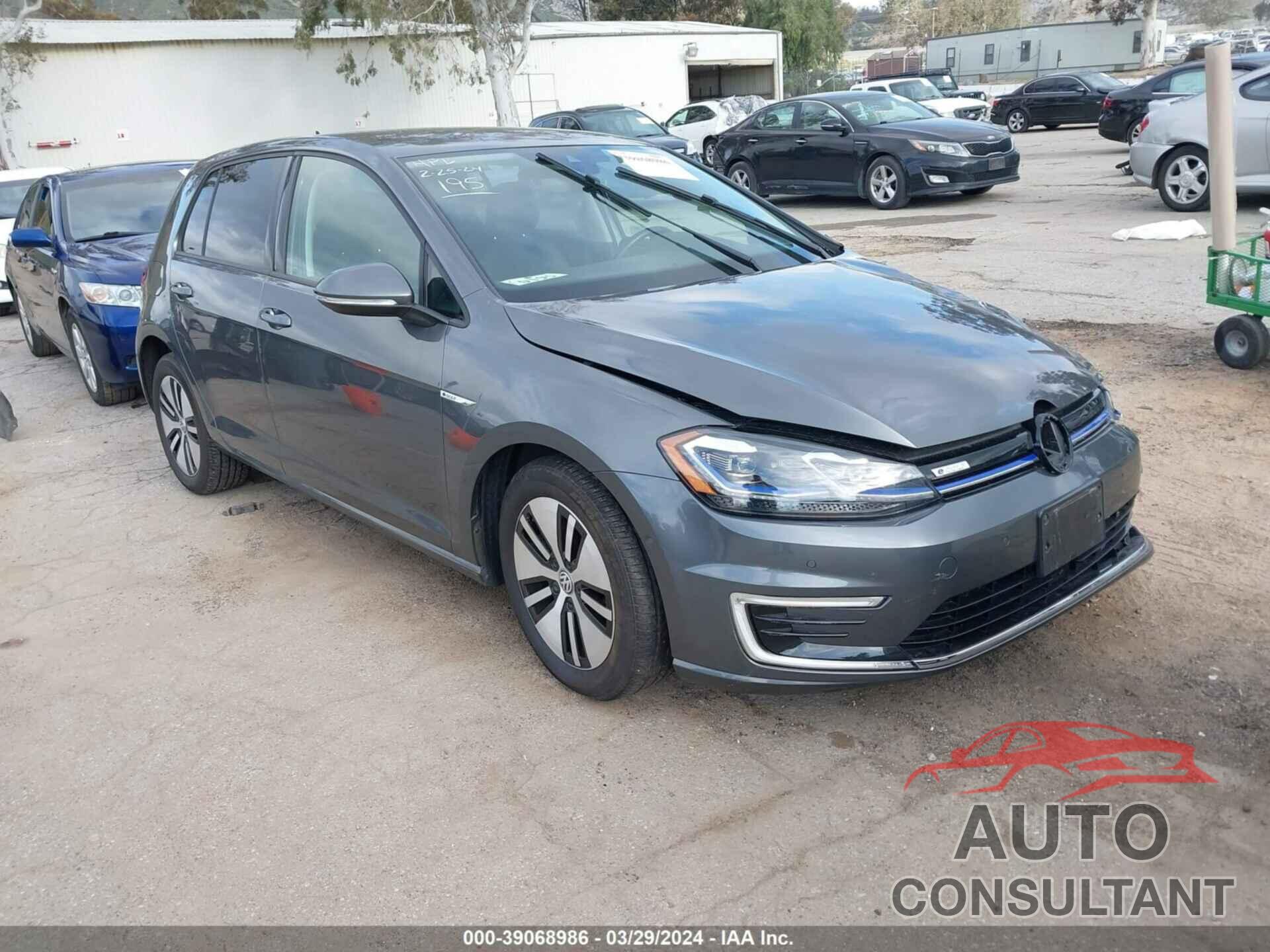 VOLKSWAGEN E-GOLF 2019 - WVWPR7AU9KW919123