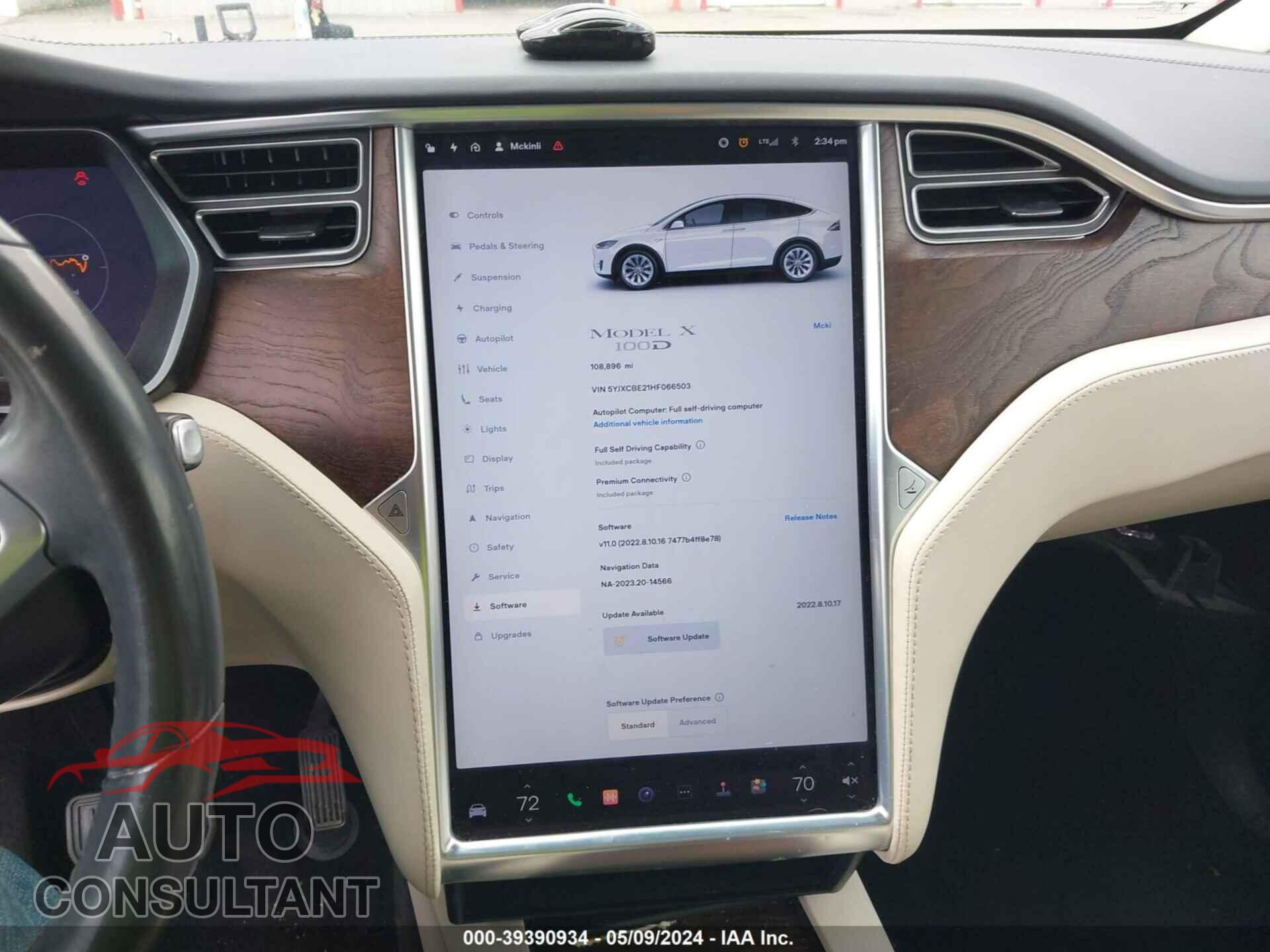 TESLA MODEL X 2017 - 5YJXCBE21HF066503