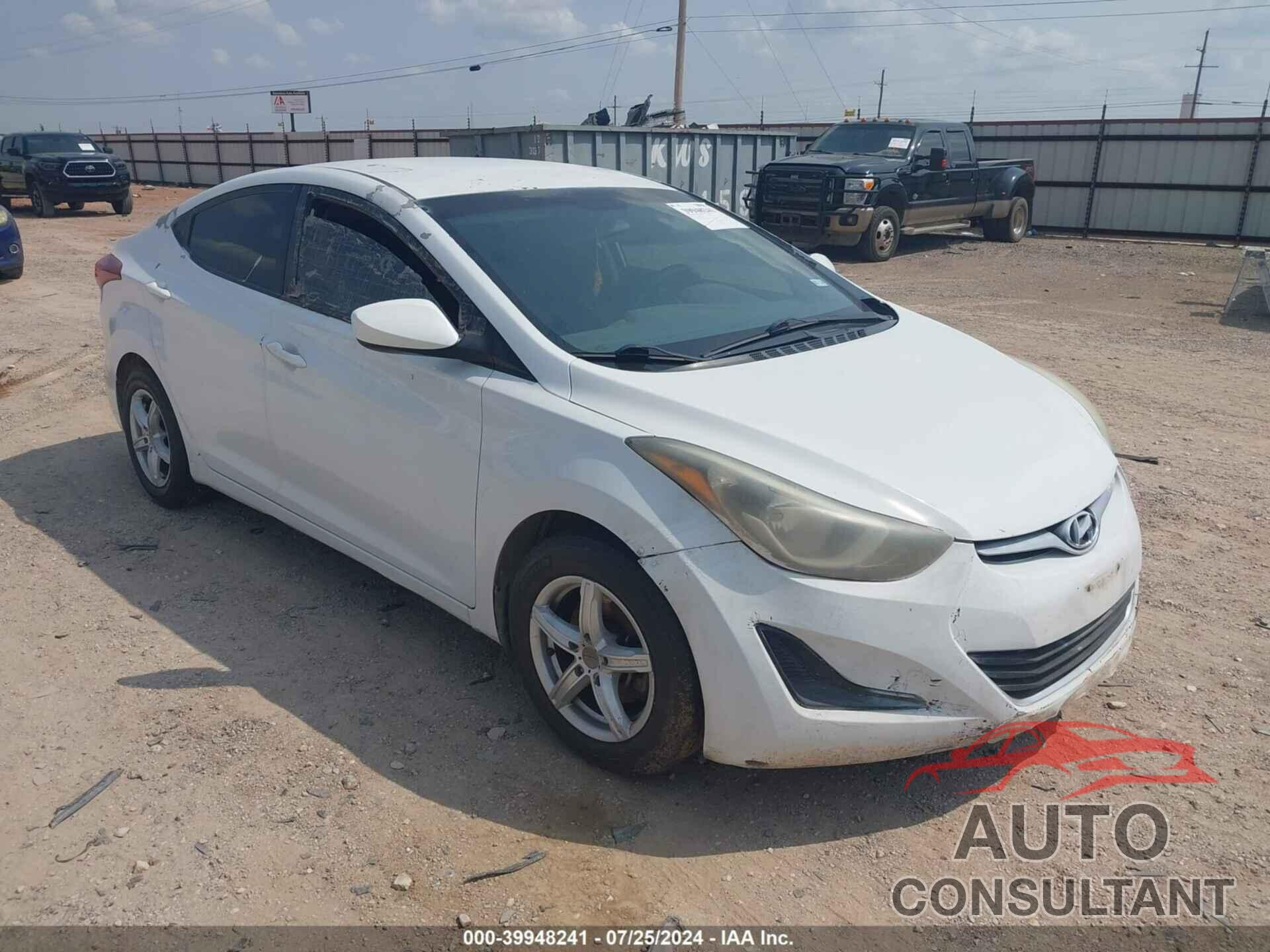 HYUNDAI ELANTRA 2016 - 5NPDH4AE5GH762863