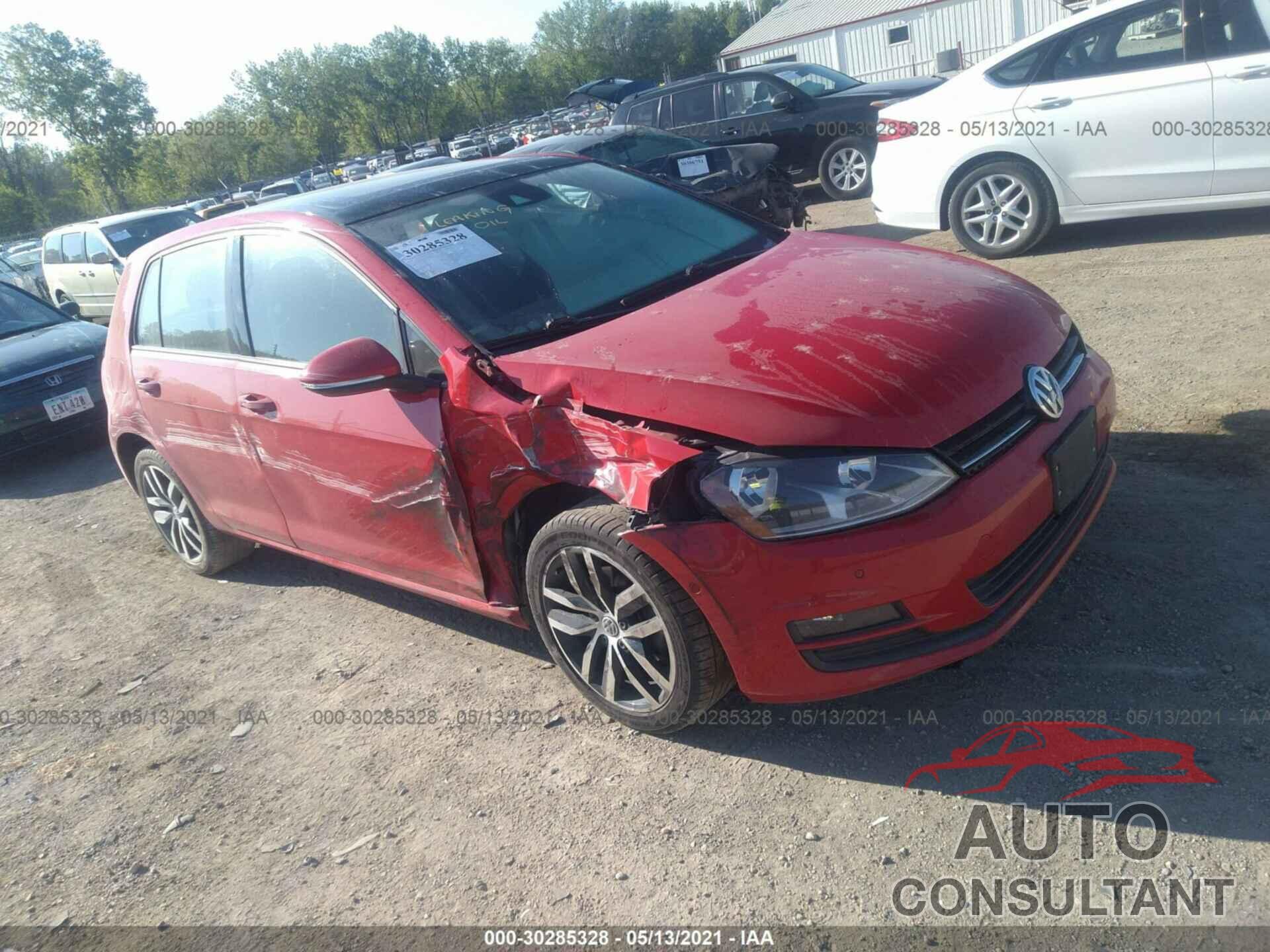 VOLKSWAGEN GOLF 2016 - 3VW217AU1GM044769