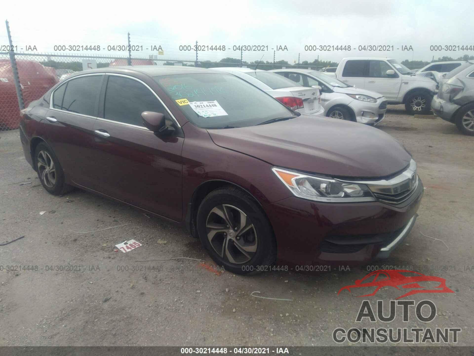 HONDA ACCORD SEDAN 2016 - 1HGCR2F37GA168482
