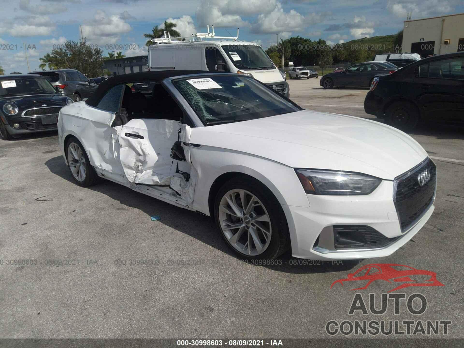 AUDI A5 CABRIOLET 2020 - WAU2NGF58LN004100