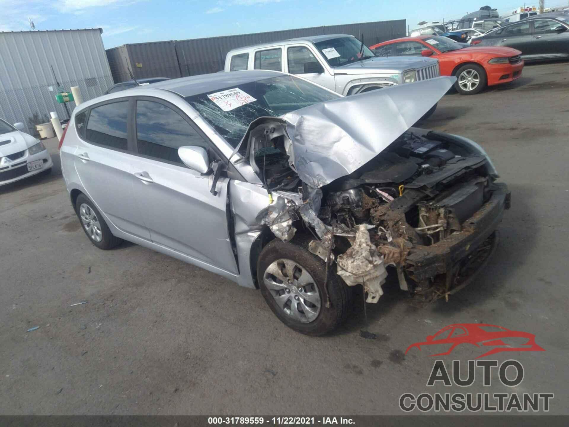 HYUNDAI ACCENT 2016 - KMHCT5AE6GU285619