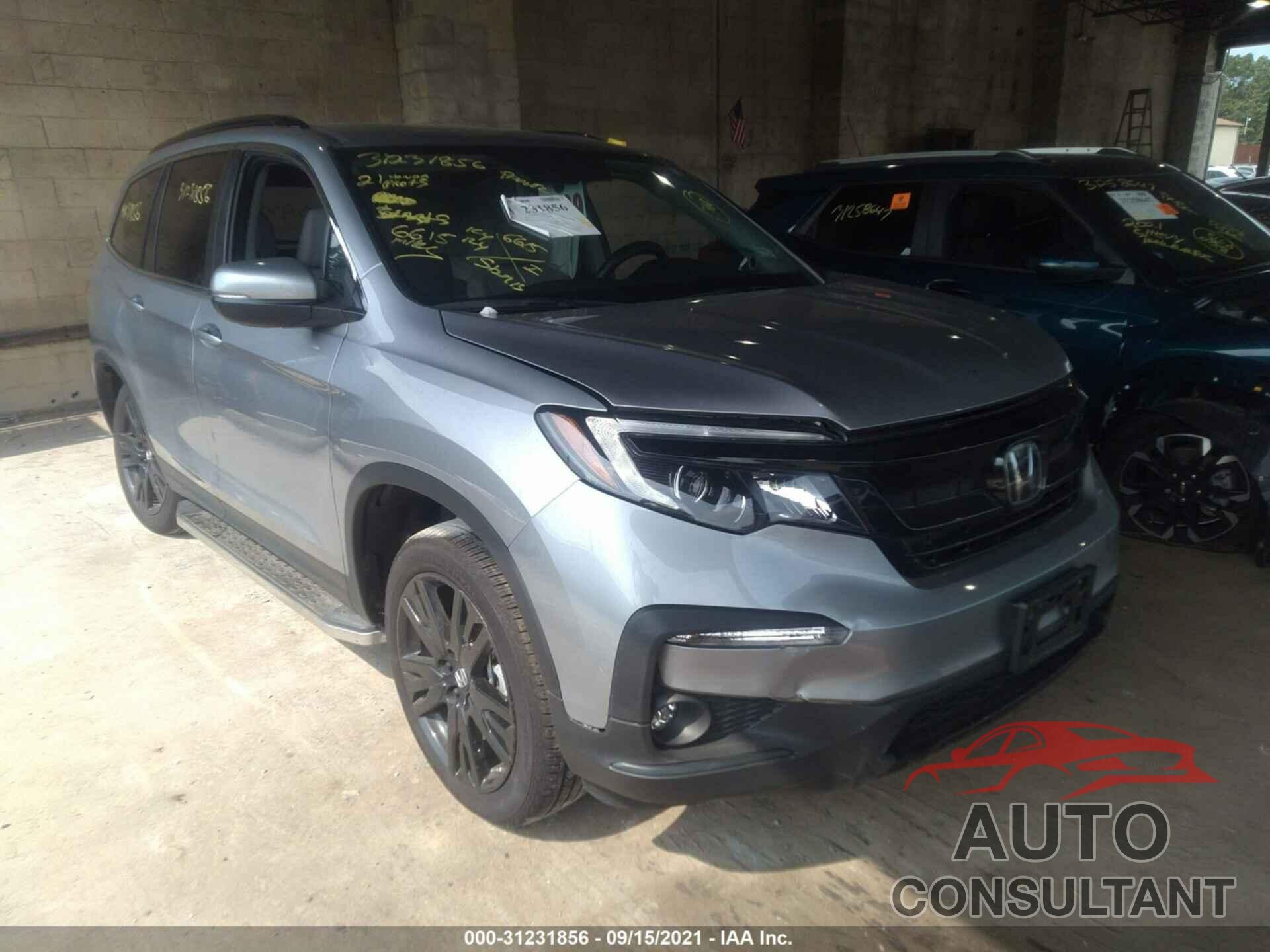 HONDA PILOT 2021 - 5FNYF6H29MB024489
