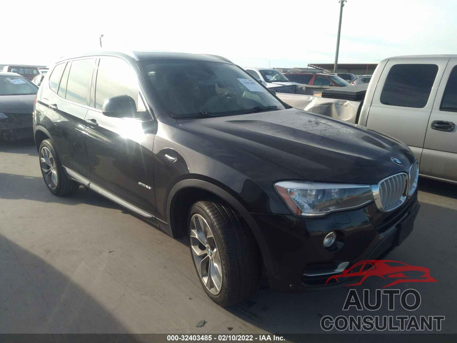 BMW X3 2016 - 5UXWZ7C55G0R31621