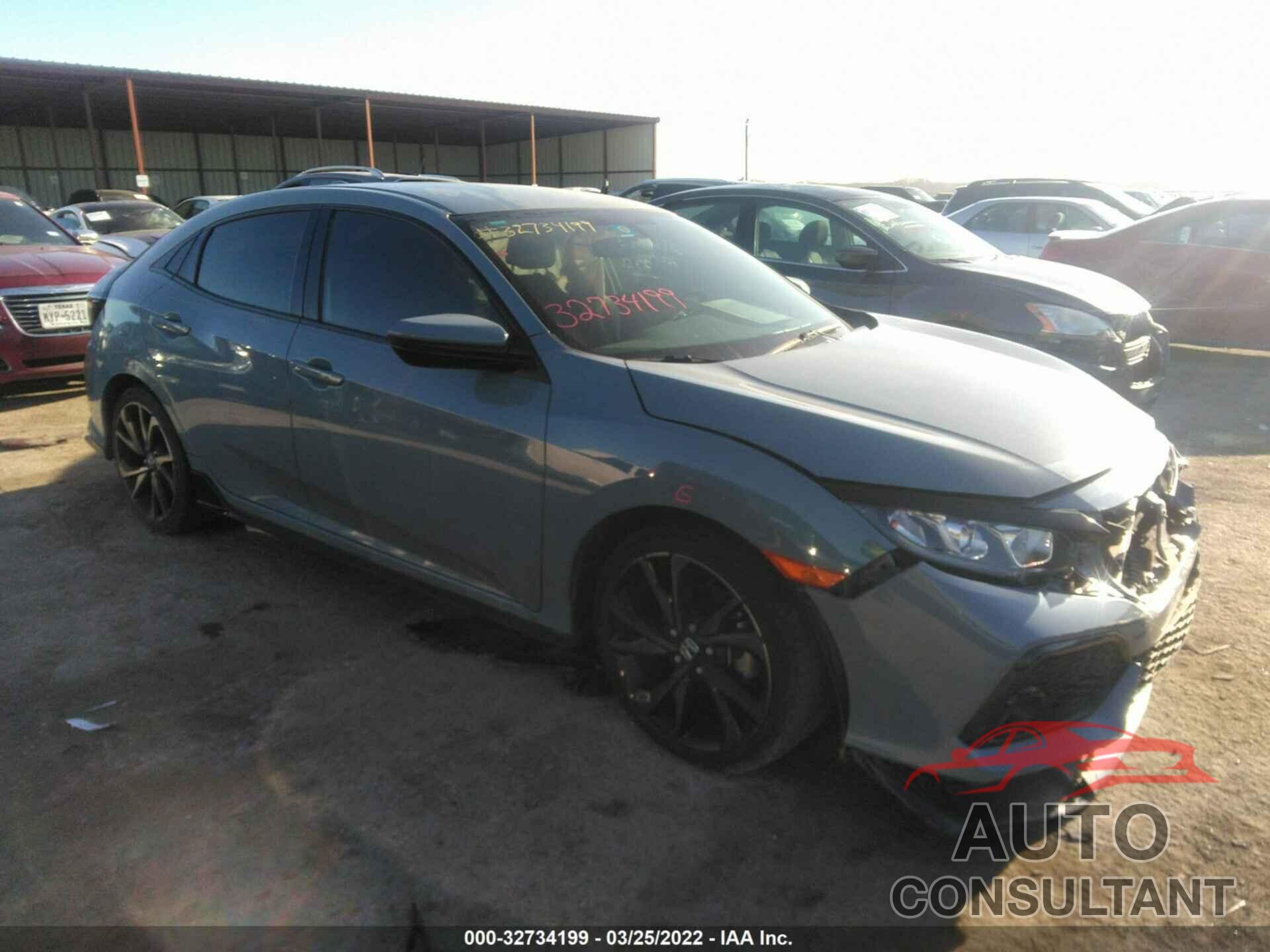 HONDA CIVIC HATCHBACK 2017 - SHHFK7H49HU204277