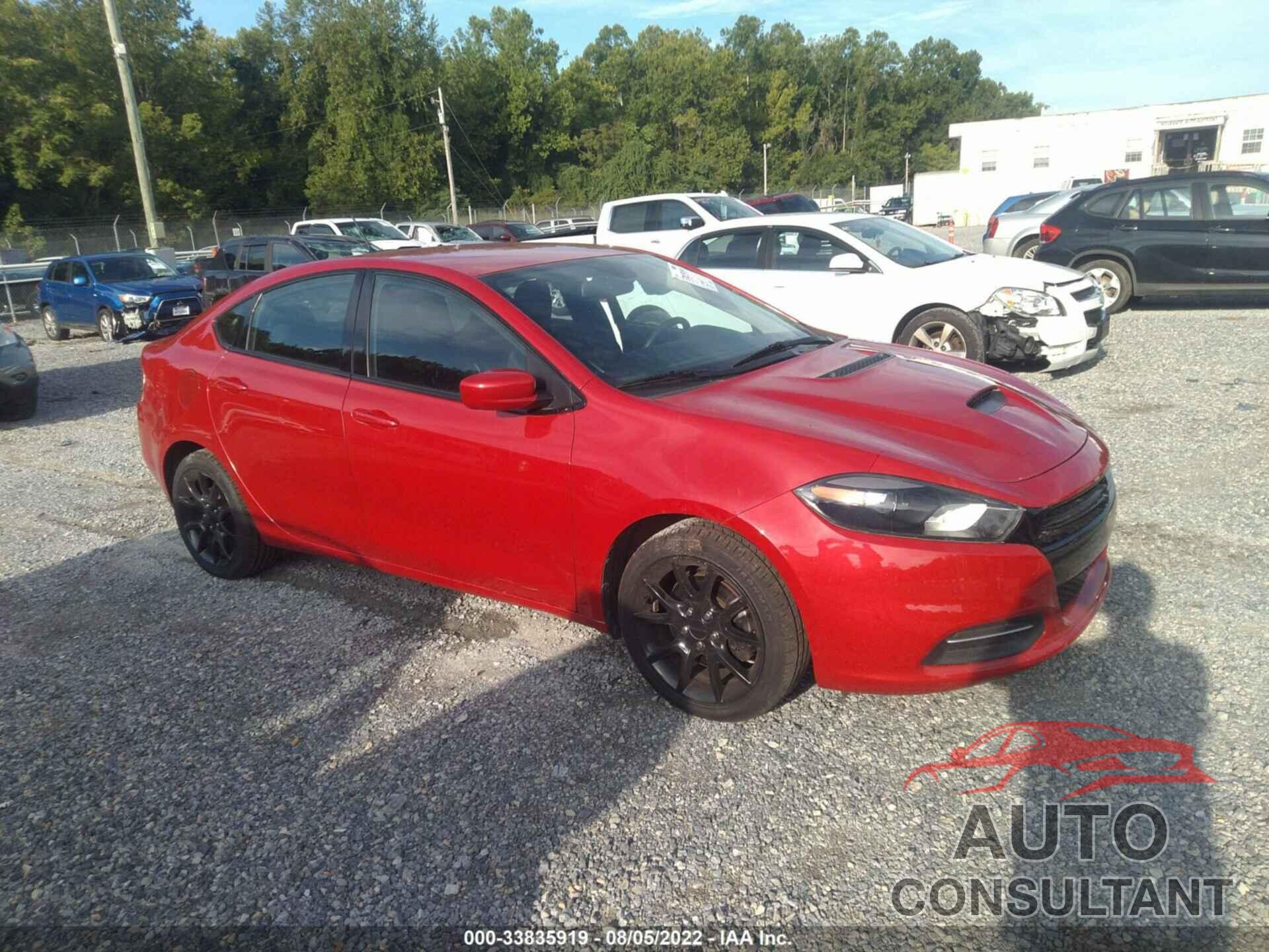 DODGE DART 2016 - 1C3CDFFH4GD823250