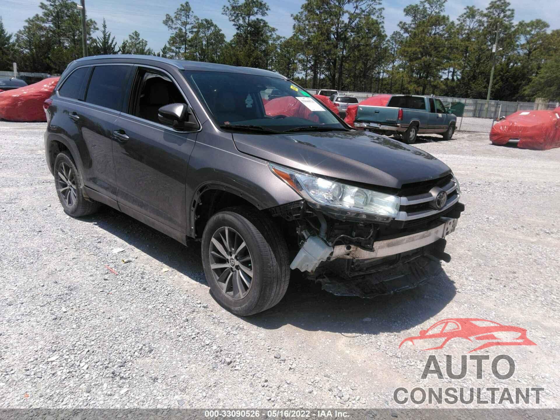 TOYOTA HIGHLANDER 2018 - 5TDKZRFH9JS533737