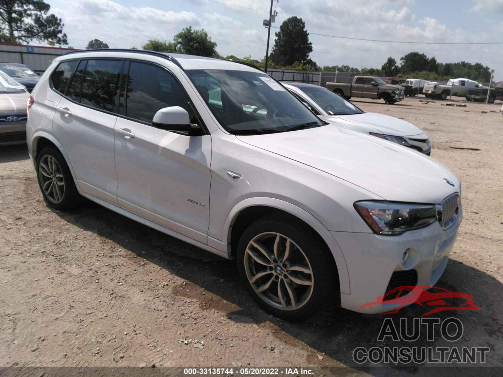 BMW X3 2016 - 5UXWX7C53G0K36432