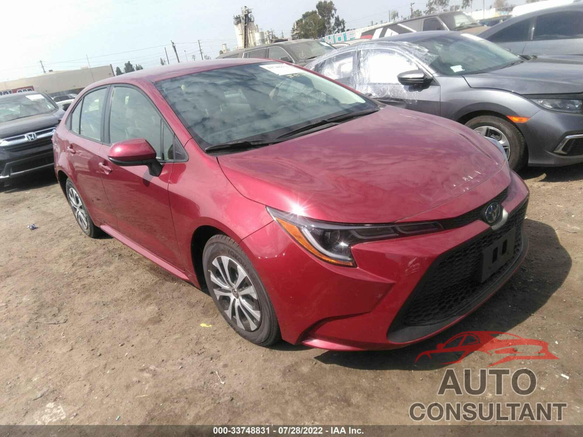 TOYOTA COROLLA 2022 - JTDEAMDE7NJ054817